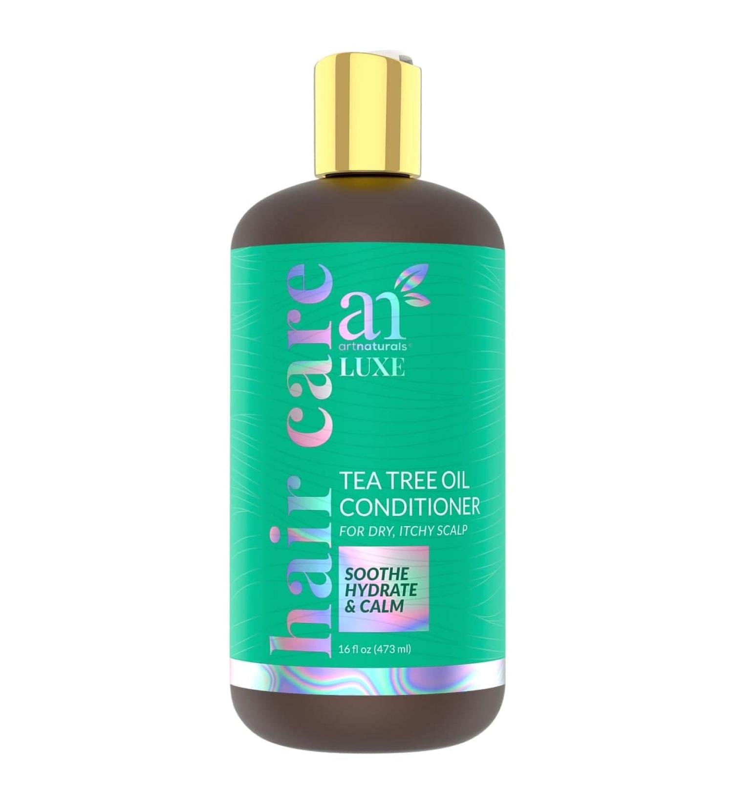 Artnaturals LUXE Tea Tree Conditioner - 100% Pure Essential Oil for Dandruff & Dry Scalp - 16 Fl Oz | Ideal for Men & Women - International Shipping Available - Buy Online on GoSupps.com