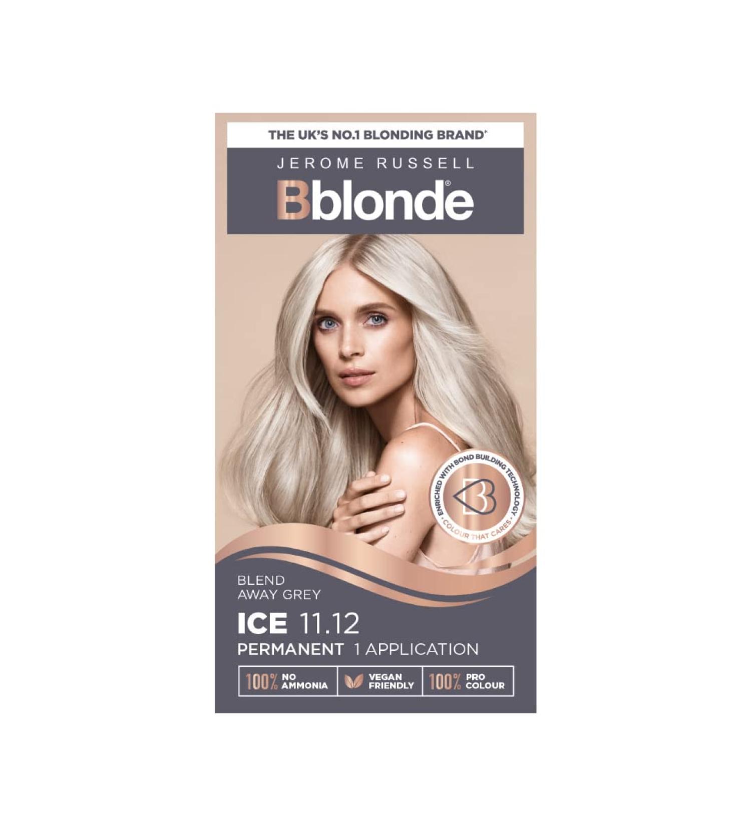 Bblonde Ice Blonde Hair Dye Kit for Grey Coverage | Ammonia-Free with Brazil Nut Oil - Buy Online on GoSupps.com