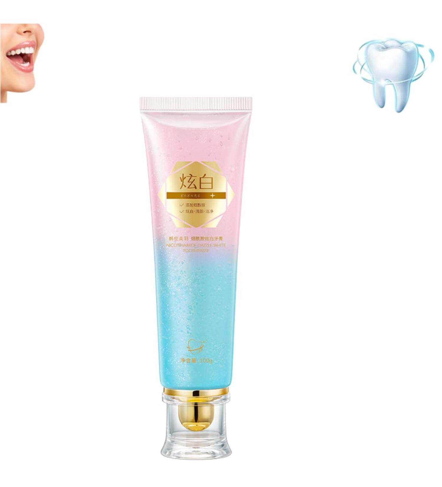 2024 New Niacinamide Whitening Toothpaste Niacinamide Fresh Mouth Toothpaste Deep Cleaning Toothpaste Teeth Whitening Toothpaste Anti-Stain Toothpaste - Buy Online on GoSupps.com