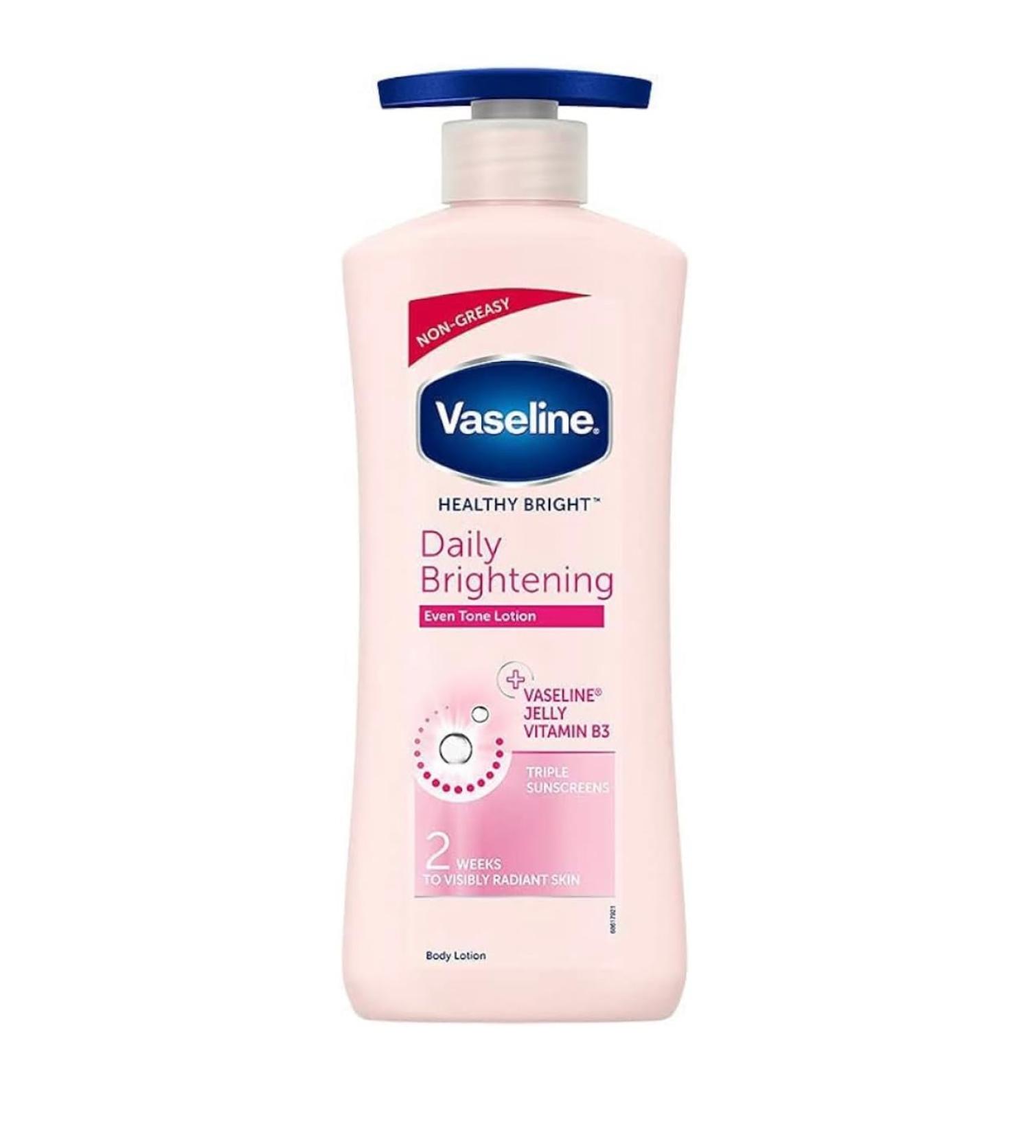 Vaseline Healthy White Lightening Body Lotion 400ml - Visible Fairness Hydration & Skin Care | International Shipping Available - Buy Online on GoSupps.com