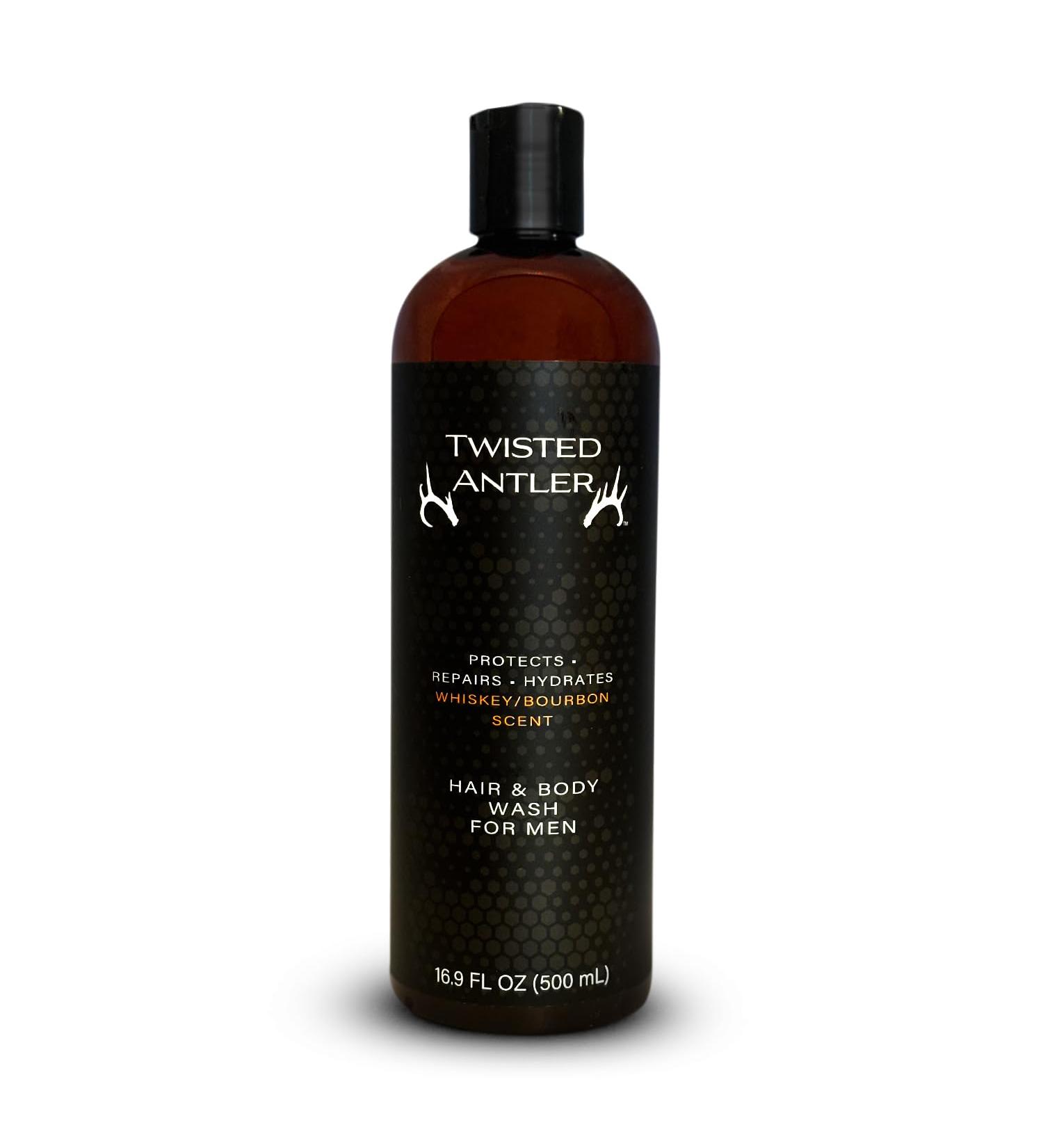 Twisted Antler Hair and Body Wash for Men - 2-in-1 All Natural Mens Shampoo and Skin Care - Protects Hydrates and Repairs with Anti-Aging Benefits (500 ml) - Buy Online on GoSupps.com