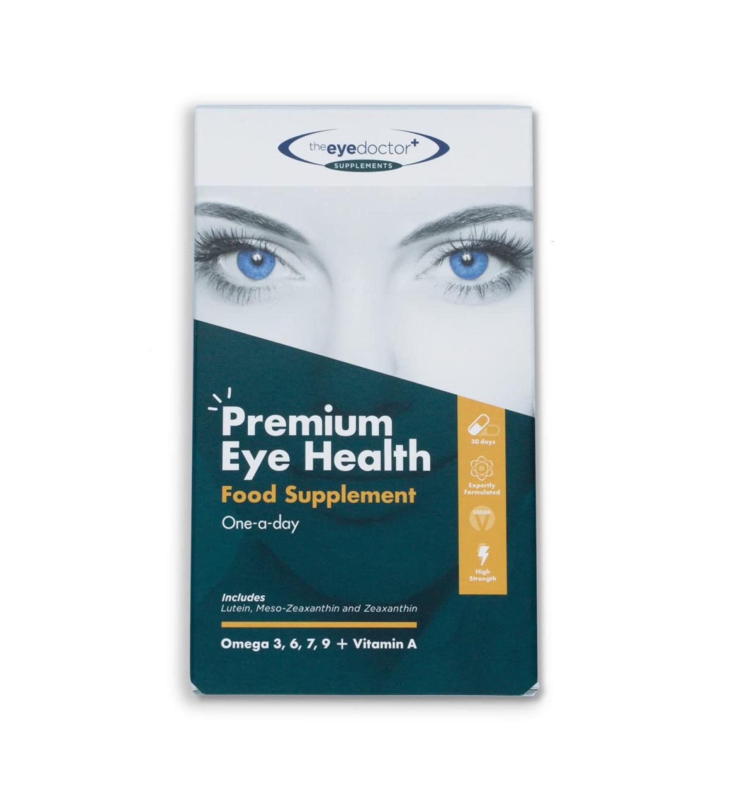 Eye Doctor Dry Eye Supplement - 360 Vegan Capsules with Lutein, Zeaxanthin, Omega 3, 6, 7, 9 & Berry Extracts - Vision Health Support - 360 Count - Buy Online on GoSupps.com
