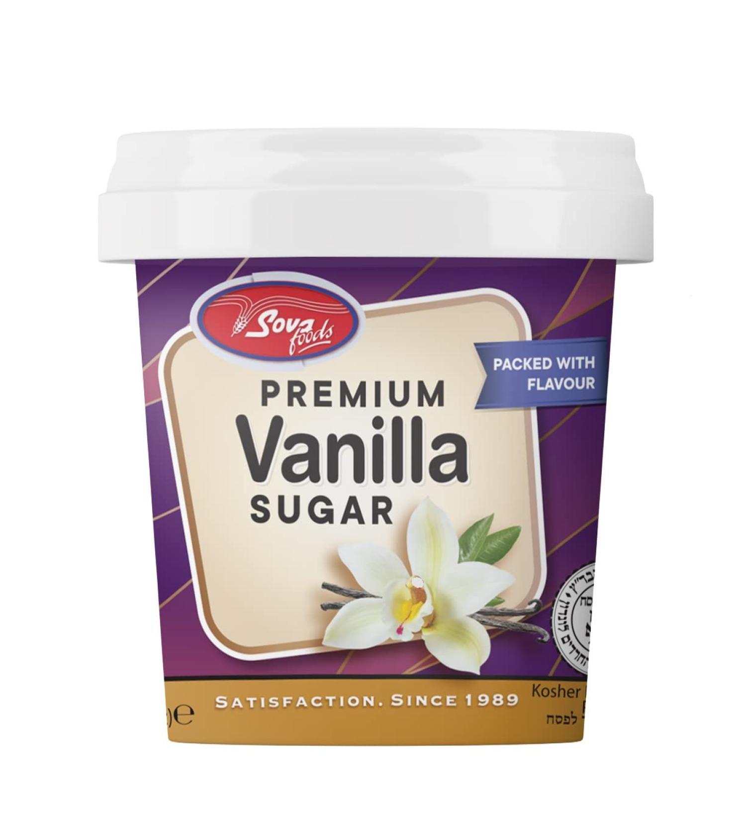 Shwart3 Sova Premium Vanilla Sugar 340g Gluten Free No Artificial Colours