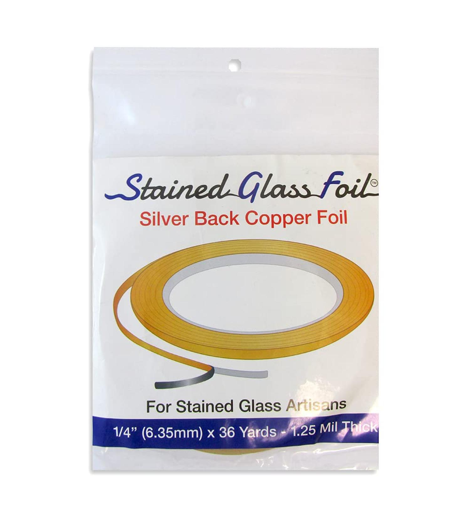 1/4 Copper Foil with Silver Backing - 1.25 Mil Thick Stained Glass - Buy Online on GoSupps.com