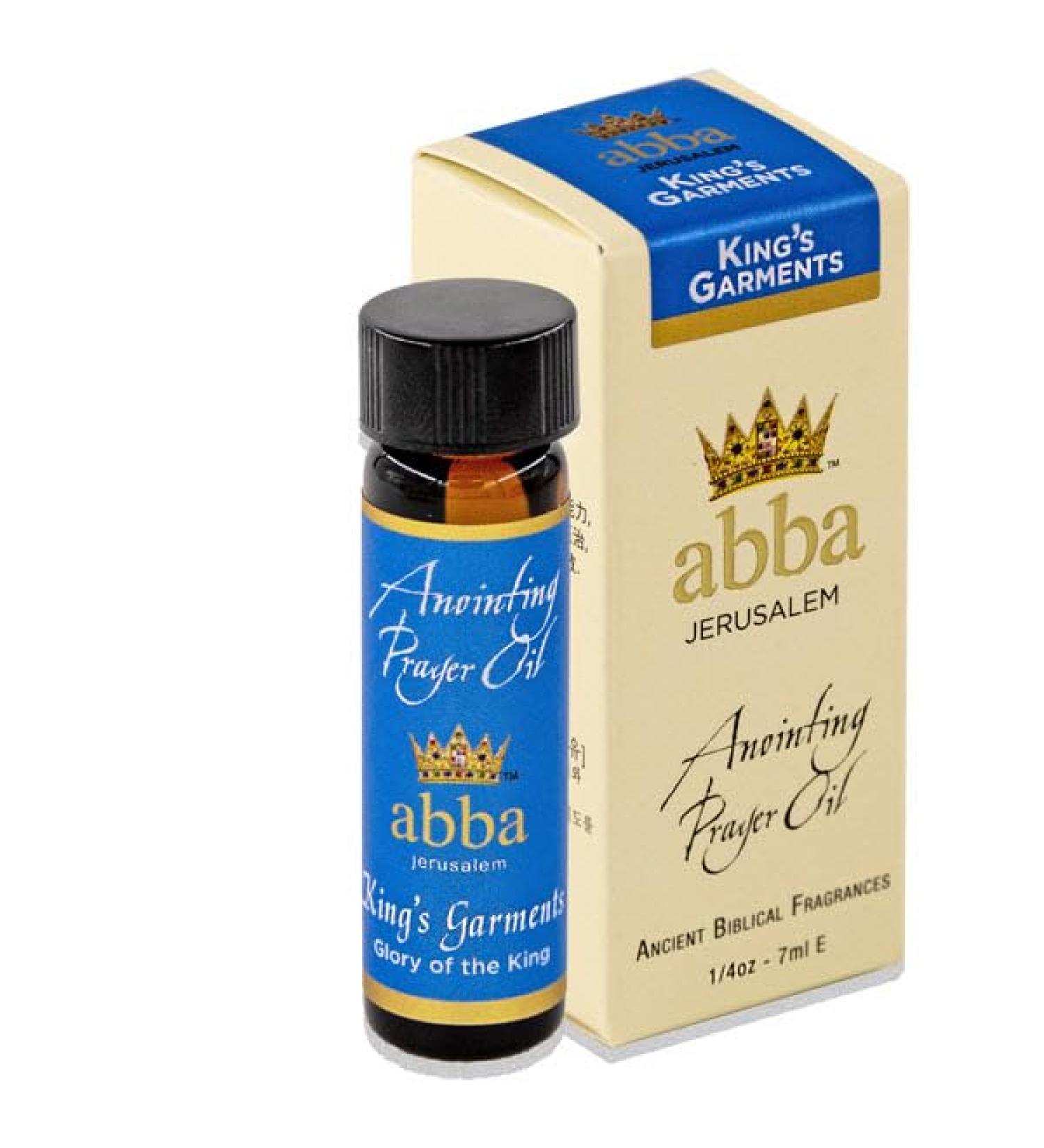 ABBA Oil King's Garments 1/4oz Bottle ANOINTING Oil in Gift Box - ABBA Jerusalem (Blend of Cassia Myrrh & Aloes)