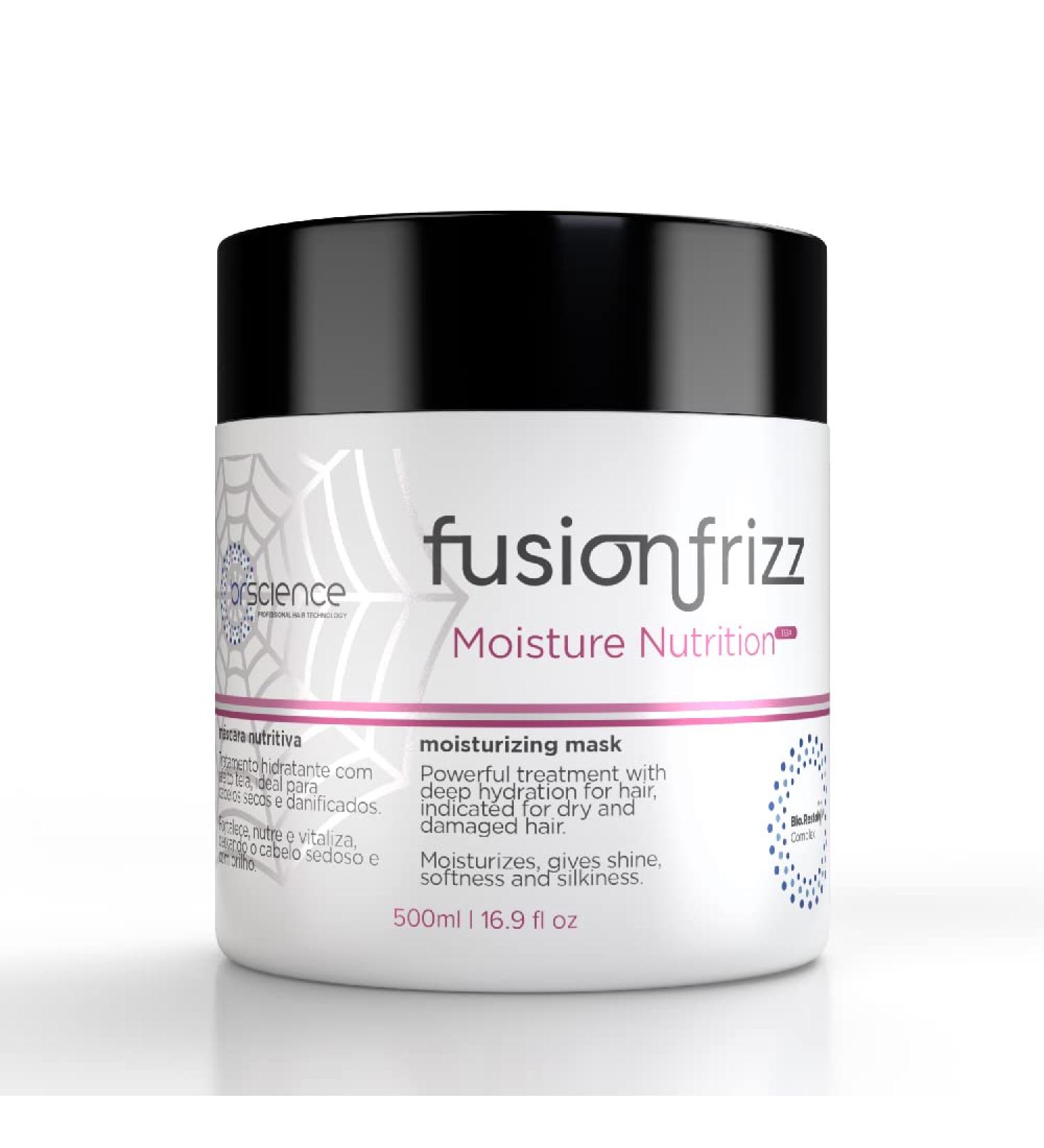 BR Science Fusion Frizz Moisture Nutrition Hair Mask - 500ml | Moisturizes, Adds Shine, Softens and Provides Silkiness - Buy Online on GoSupps.com