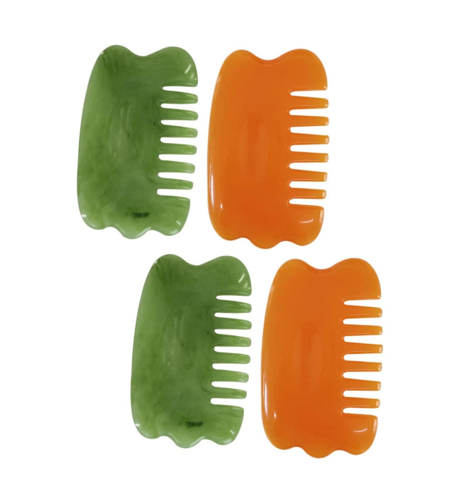 Tovinanna 4-Piece Massage Hairbrush Set | Schaubebrett & Harzkamm for Relaxation & Hair Care | International Shipping Available - Buy Online on GoSupps.com