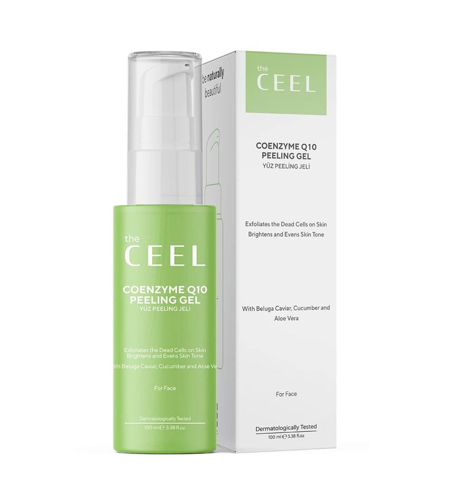  The Ceel Purifying and brightening Coenzyme Q10 facial scrub with beluga caviar extract - Exfoliating facial gel with cucumber extract - Exfoliates dead skin cells - Buy Online on GoSupps.com