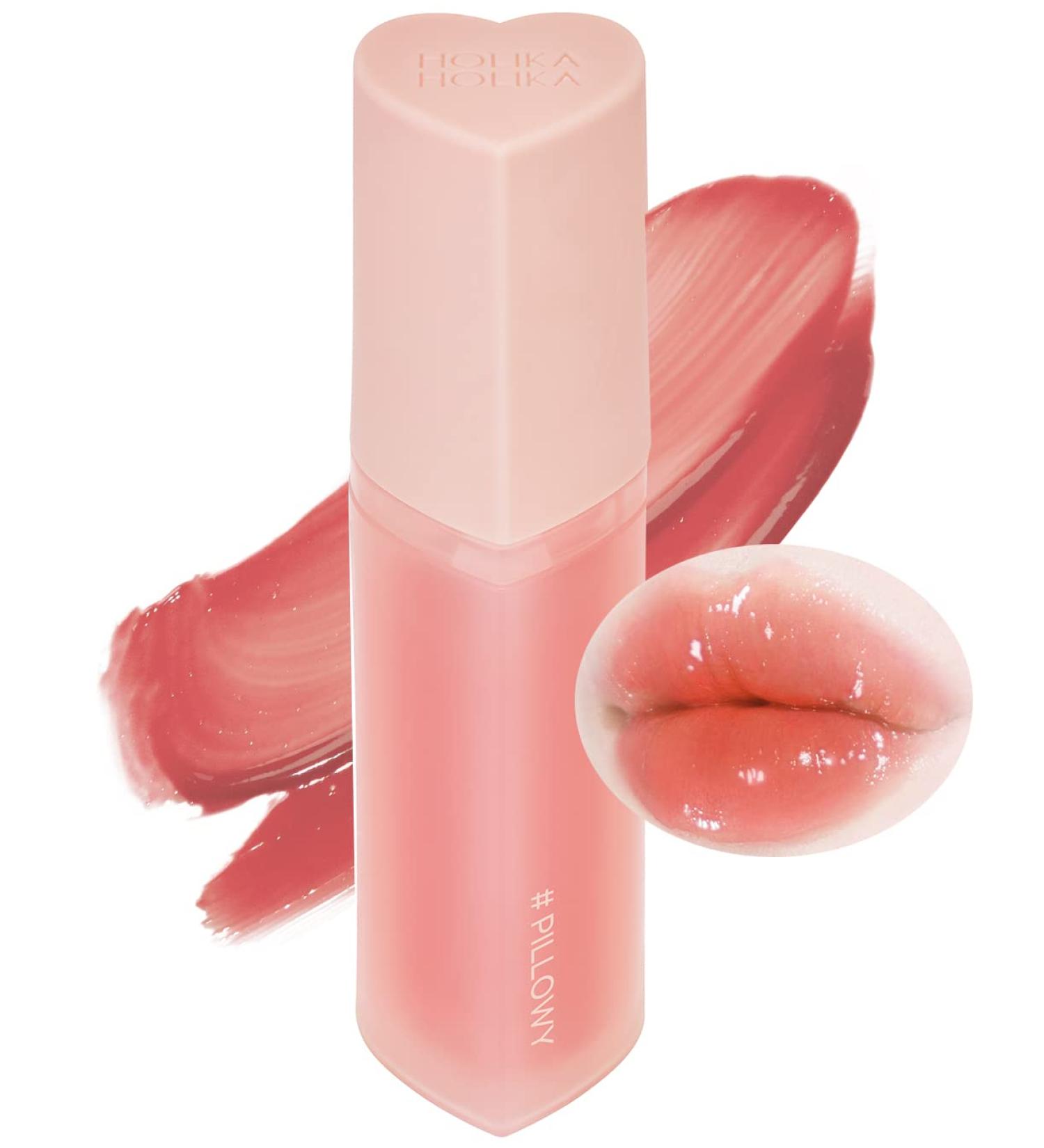 HOLIKA HOLIKA Heart Crush Bare Glaze Tint - K-Beauty Juicy Color Lip Tint Long-Lasting Moisture & Shine - 0.1 fl. oz. (03 PILLOWY) - Shop Internationally - Buy Online on GoSupps.com