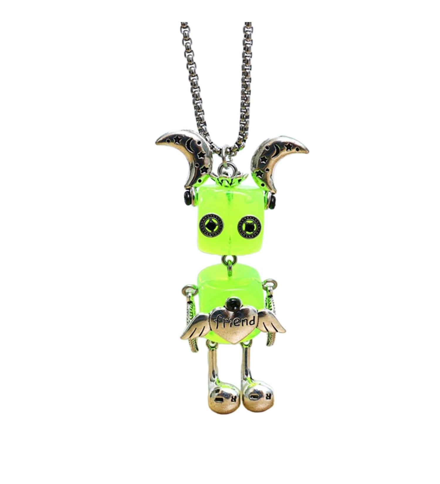 Oralgo Unique Robot Necklace - Multifunctional Vintage Movable Design | FN1061 - Perfect for Daily Use - Buy Online on GoSupps.com