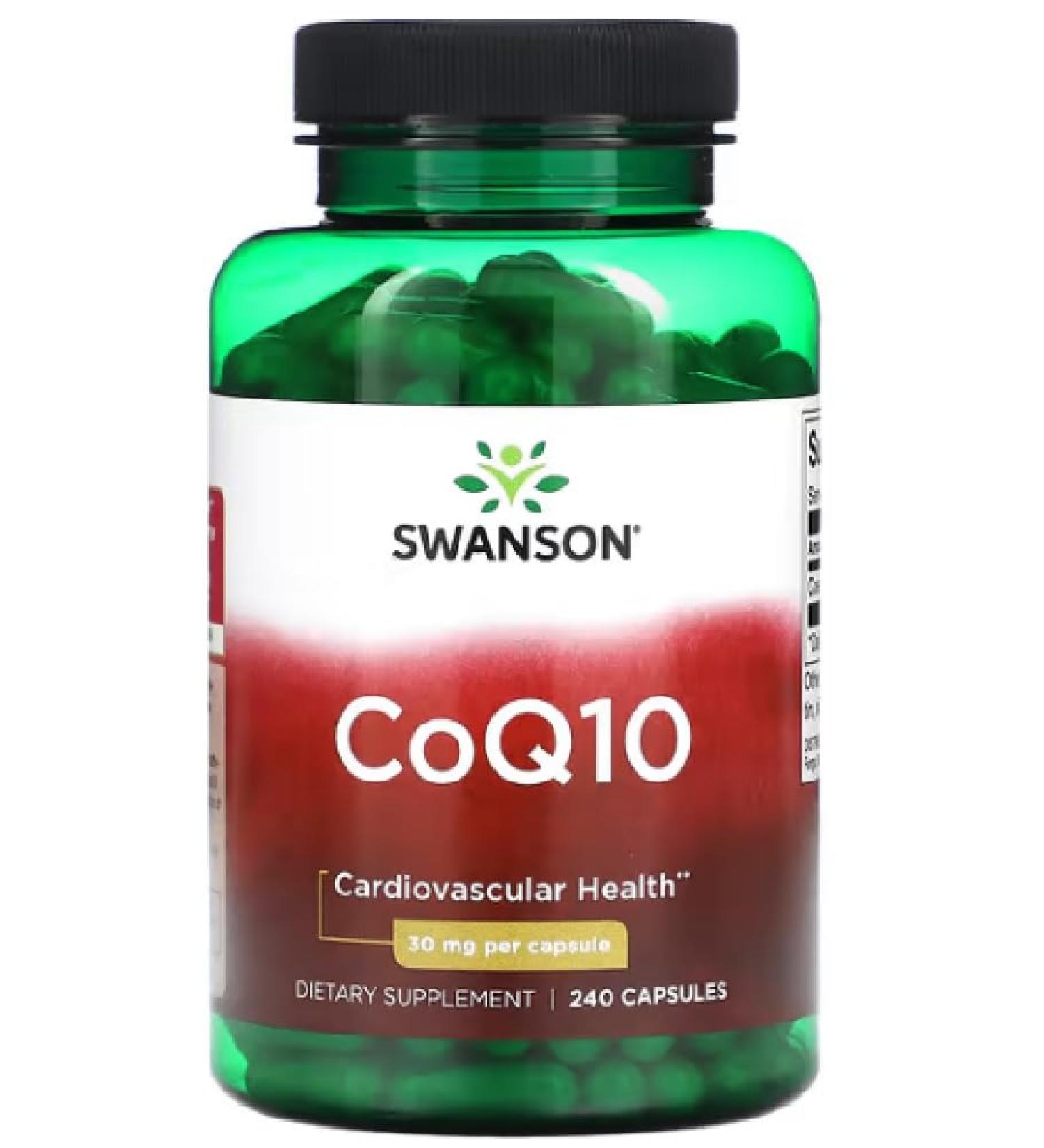 Swanson - CoQ10 - Coenzym Q10 | Heart Health & Energy Metabolism Support - 240 Capsules