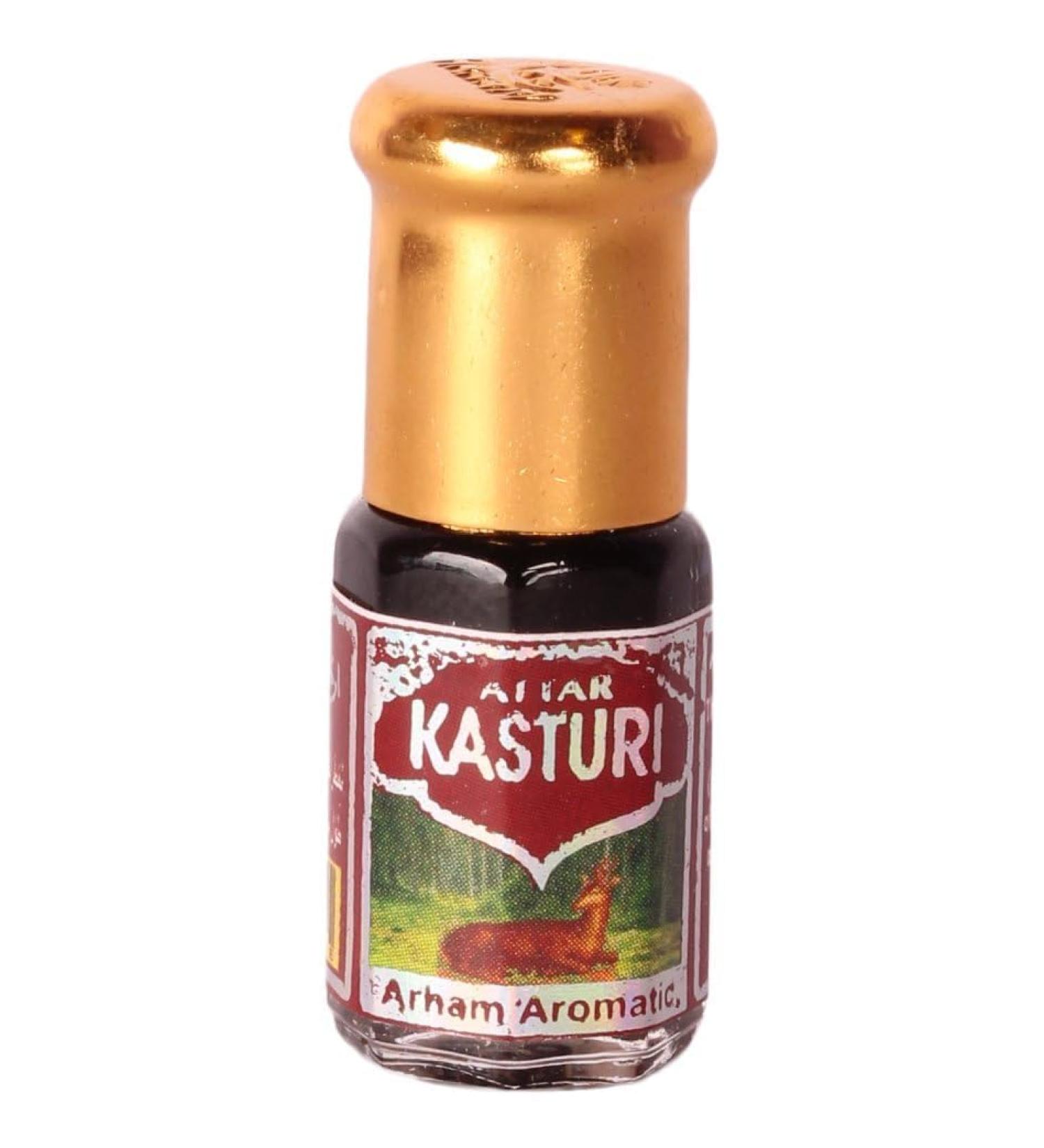 Attar for Men Kasturi 3 ML. 0.1 Fl Oz (Pack of 1) - Buy Online on GoSupps.com