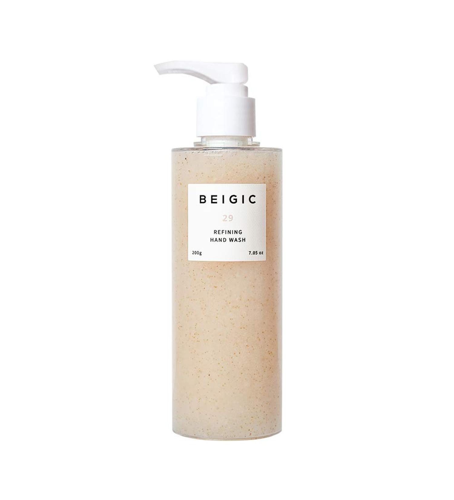 BEIGIC Refining Hand Wash - Exfoliating 200g | Vegan & Cruelty-Free Korean Handcare with Walnut Shell Powder Lavender & Mandarin Extracts - Buy Online on GoSupps.com