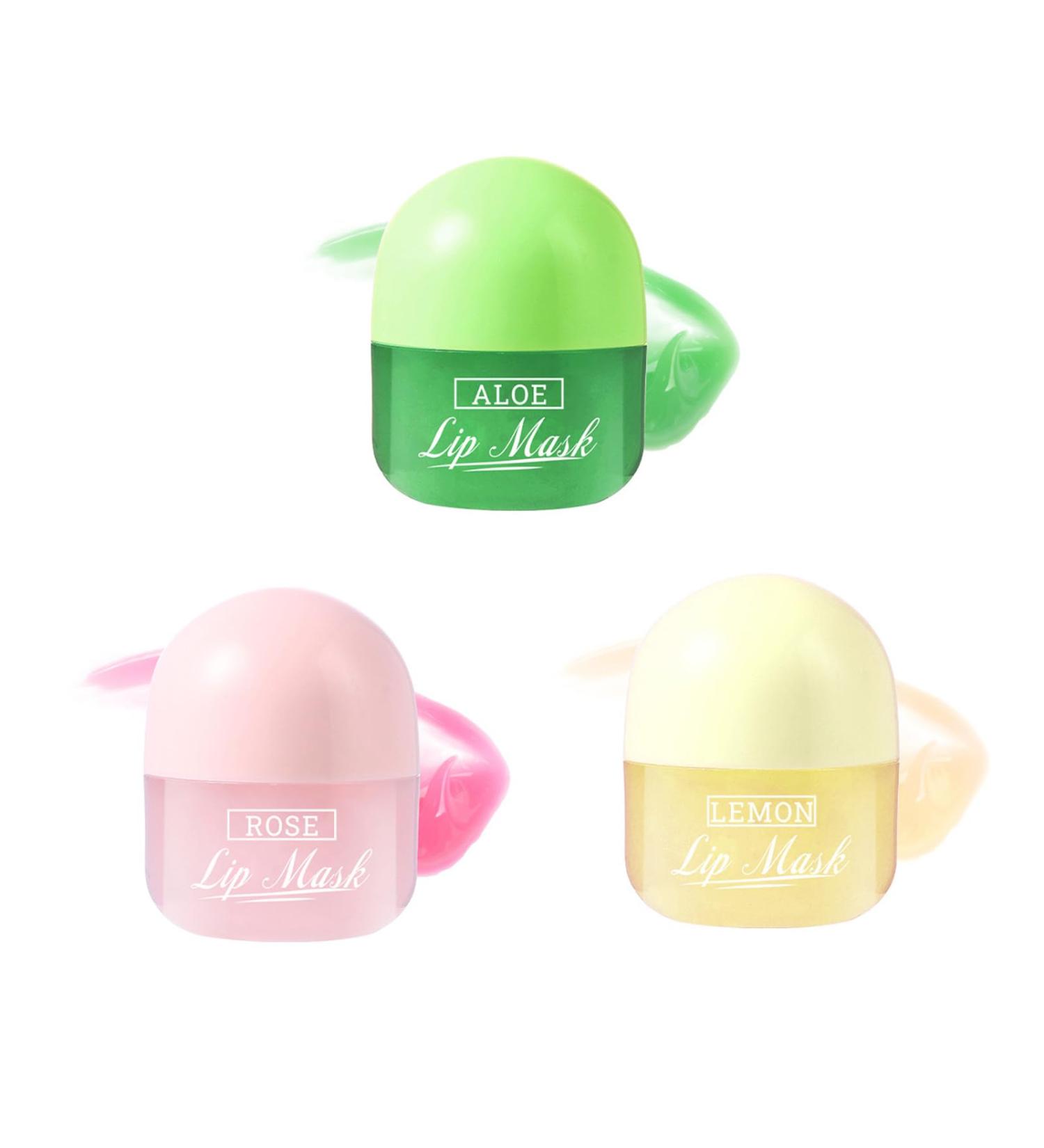 3 Pack Hydrating & Nourishing Sleeping Mask with Hyaluronic Acid Moisturizer for Dry Cracked Lips Day & Night Repairing Lip Balm Reduce Chapping Plump - Buy Online on GoSupps.com
