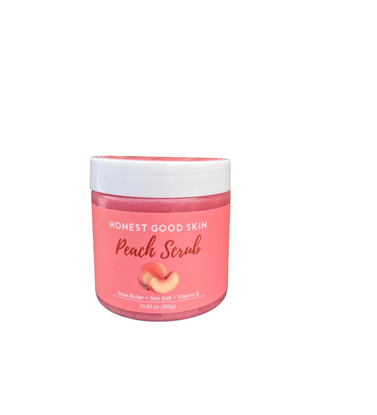 Sea Salt Scrub - 10oz Exfoliating Shea Butter Body Scrub | Dead Skin Removal with Peach Tea Tree & Coffee - Buy Online on GoSupps.com
