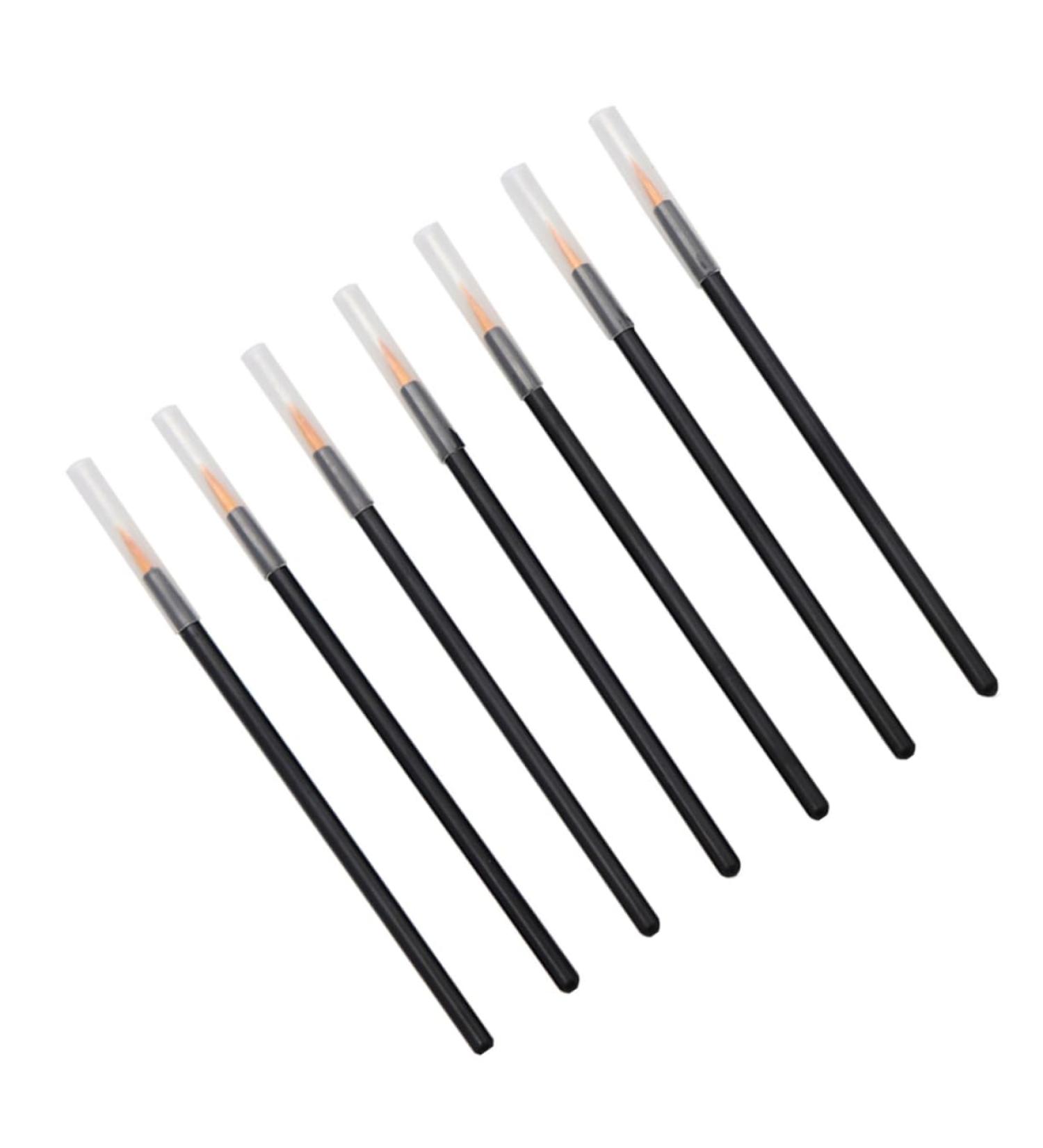 WOONEKY 100pcs Eyeliner Eyebrow Liner Brush Cosmetics Brush Fine Line Brush Makeup Tools With Hat - Buy Online on GoSupps.com