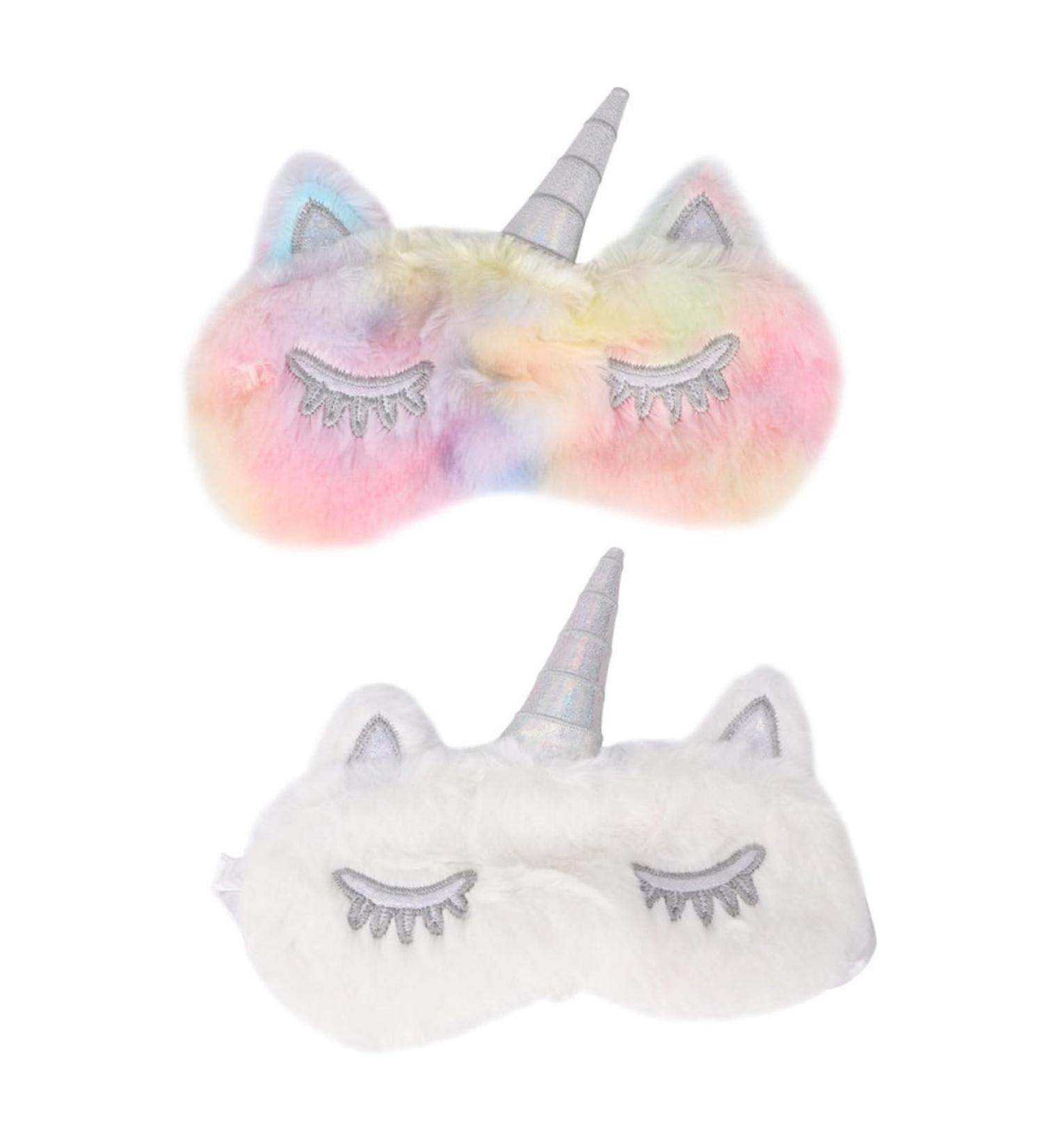 FRCOLOR Unicorn Eye Patch - 2pcs White Plush Sleep Stickers for Restful Eyes | International Shipping Available - Buy Online on GoSupps.com