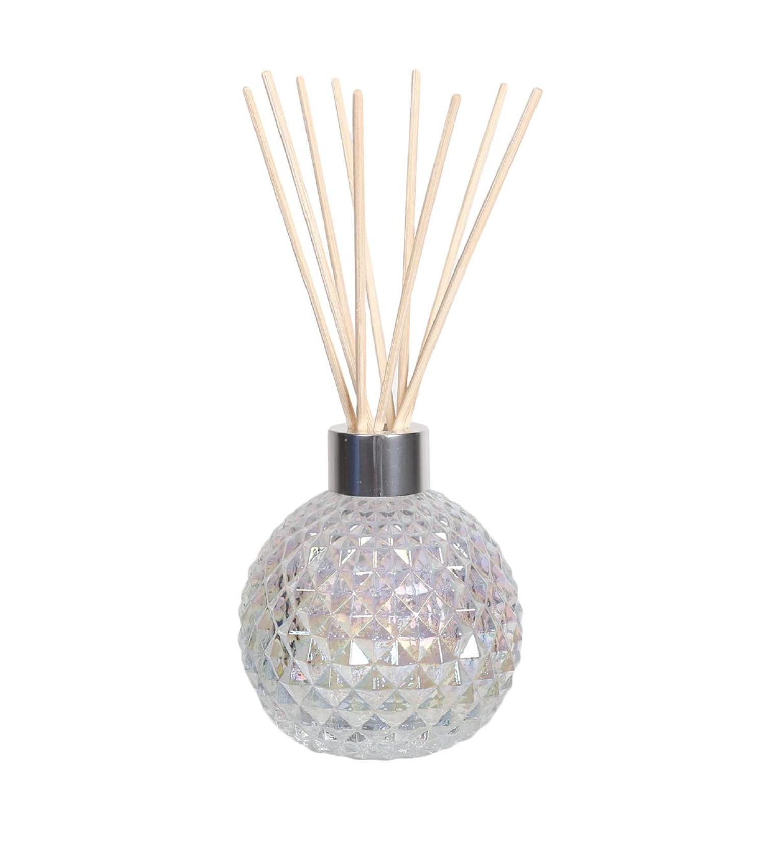 Woodbridge Empty Reed Diffuser Glass - Self-Filling Clear Chic Design + 50 Rattan Reeds for Fragrance & Odor Neutralizing - Buy Online on GoSupps.com