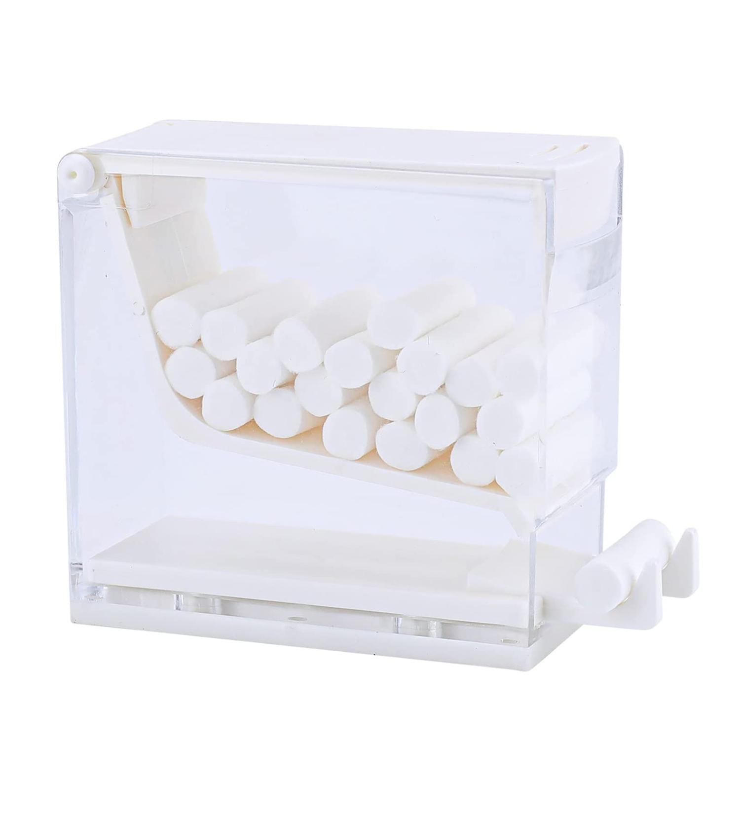 Transparent Cotton Roller Holder - Hygienic Organizer for Clinics & Home Use | Dental Cotton Roller Storage Box - Buy Online on GoSupps.com