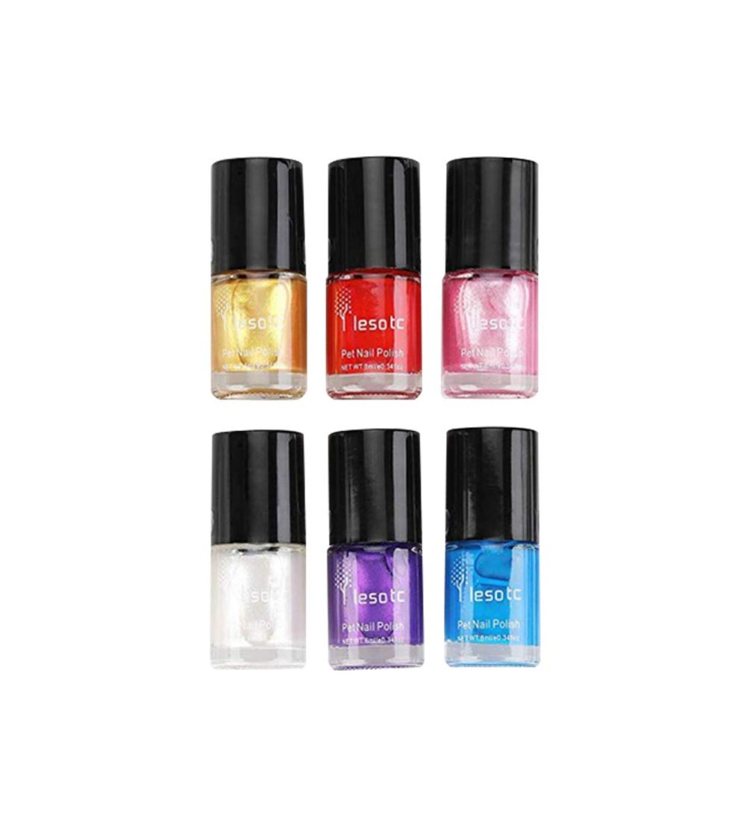 6pcs Pet Dog Nail Polish Dog Nail Paint Pens Pet Products Pet Nail Polish Nail Polish for Dogs with Dark Nails Red Glitter for Nails Pet Supplies Gel Nail Polishes Cosmetic The Dog - Buy Online on GoSupps.com