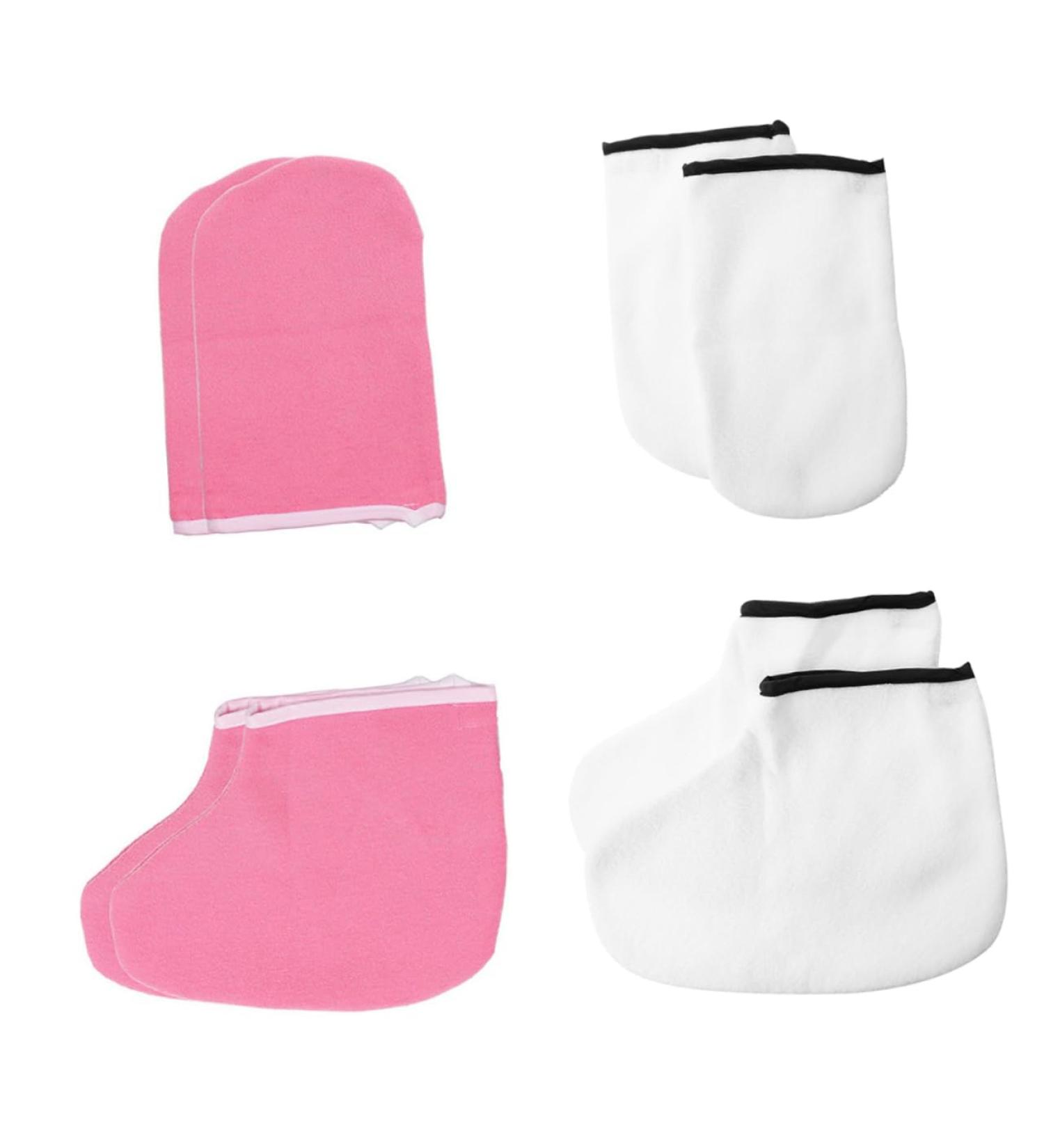 FRCOLOR 4 Pairs Hand and Foot Mask Skin Care Glove Paraffin Mitts Exfoliating Care Glove Moisturizing Hand Gloves Warm Gloves Gel Gloves Moisturizing Gloves Thickened Foot Covers Spa Boots - Buy Online on GoSupps.com