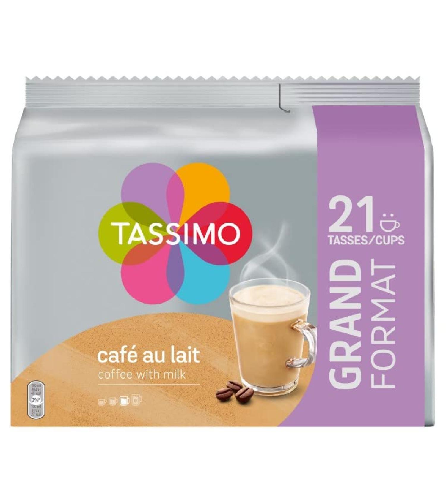 TASSIMO | Tassimo Café Au Lait Coffee Pods X21-242Gr | Pack of (2) | Free Shipping