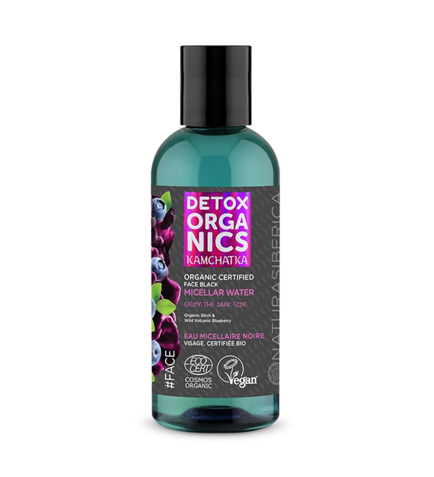 Eau micellar BIO noire pour le visage 170 ml