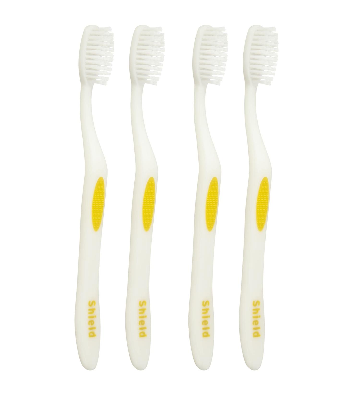 Shield Care Smokers Toothbrush - Expert Care Hard Bristles - Removes Stains - 4 Count - Buy Online on GoSupps.com