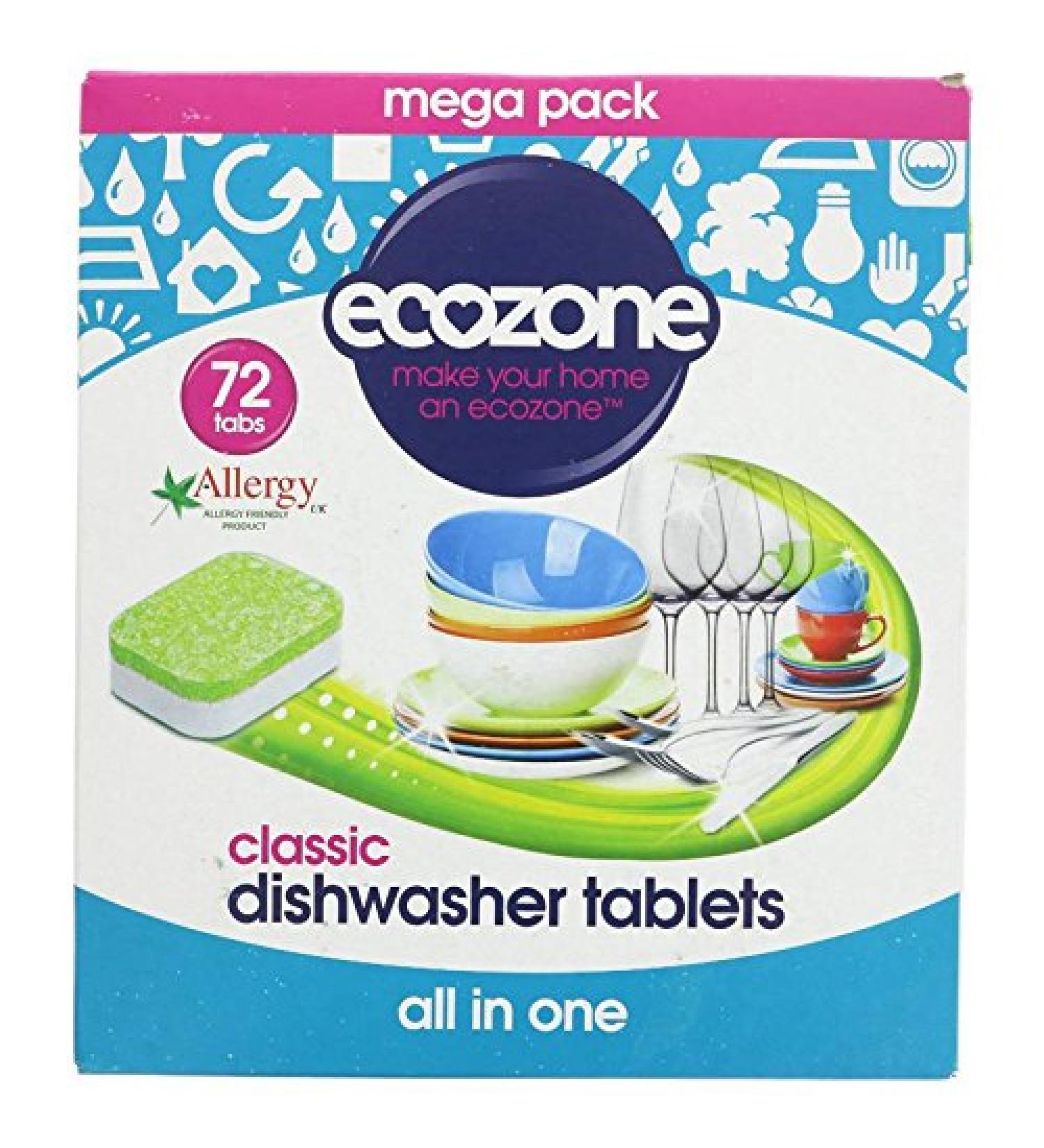 Ecozone | Dishwasher Tablets - All In One | 1 x 72s