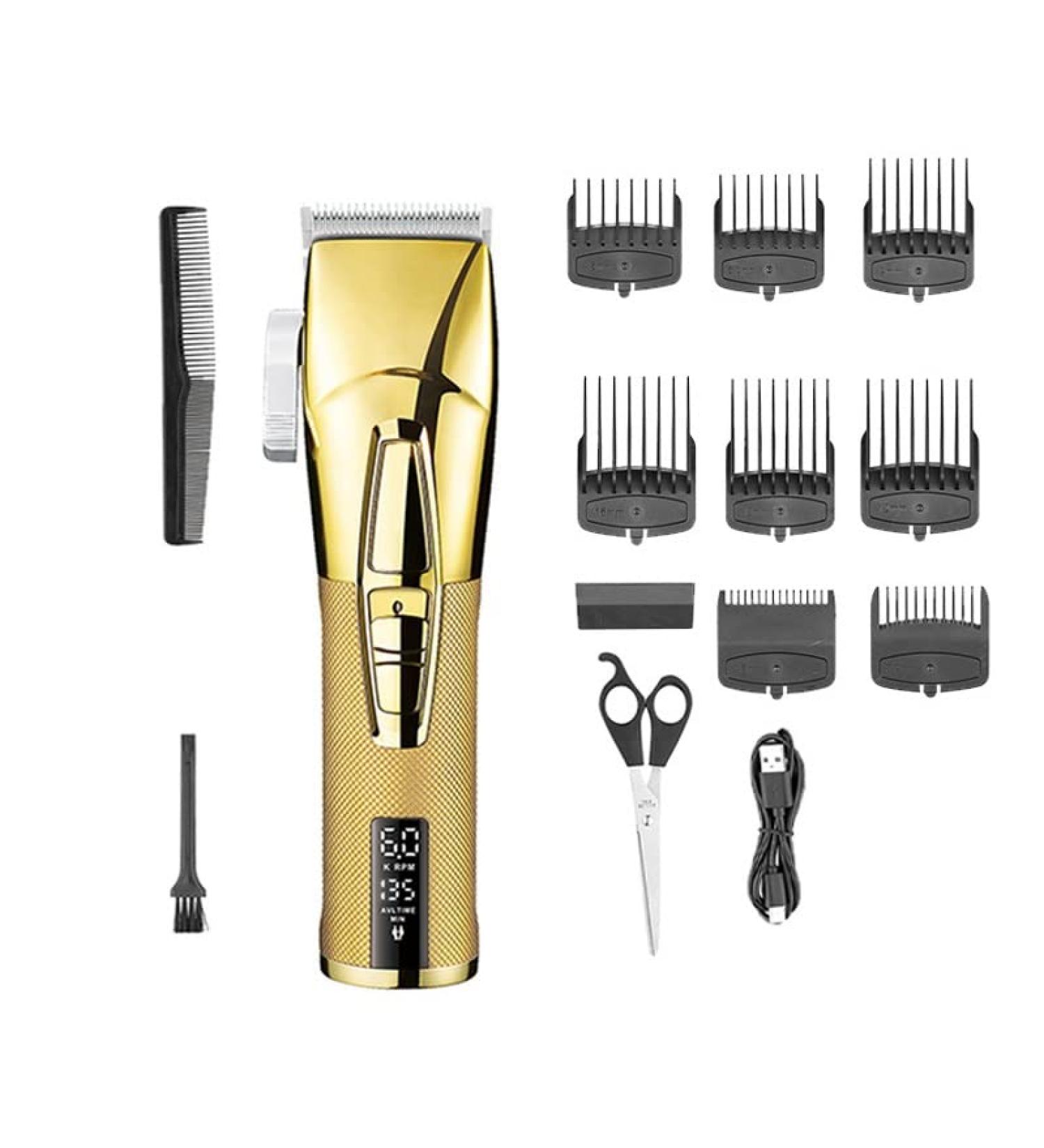 Professional Adjustable Hair Clippers for Men - Powerful 2-Speed Electric Trimmer & Rechargeable Beard Grooming Kit - Buy Online on GoSupps.com