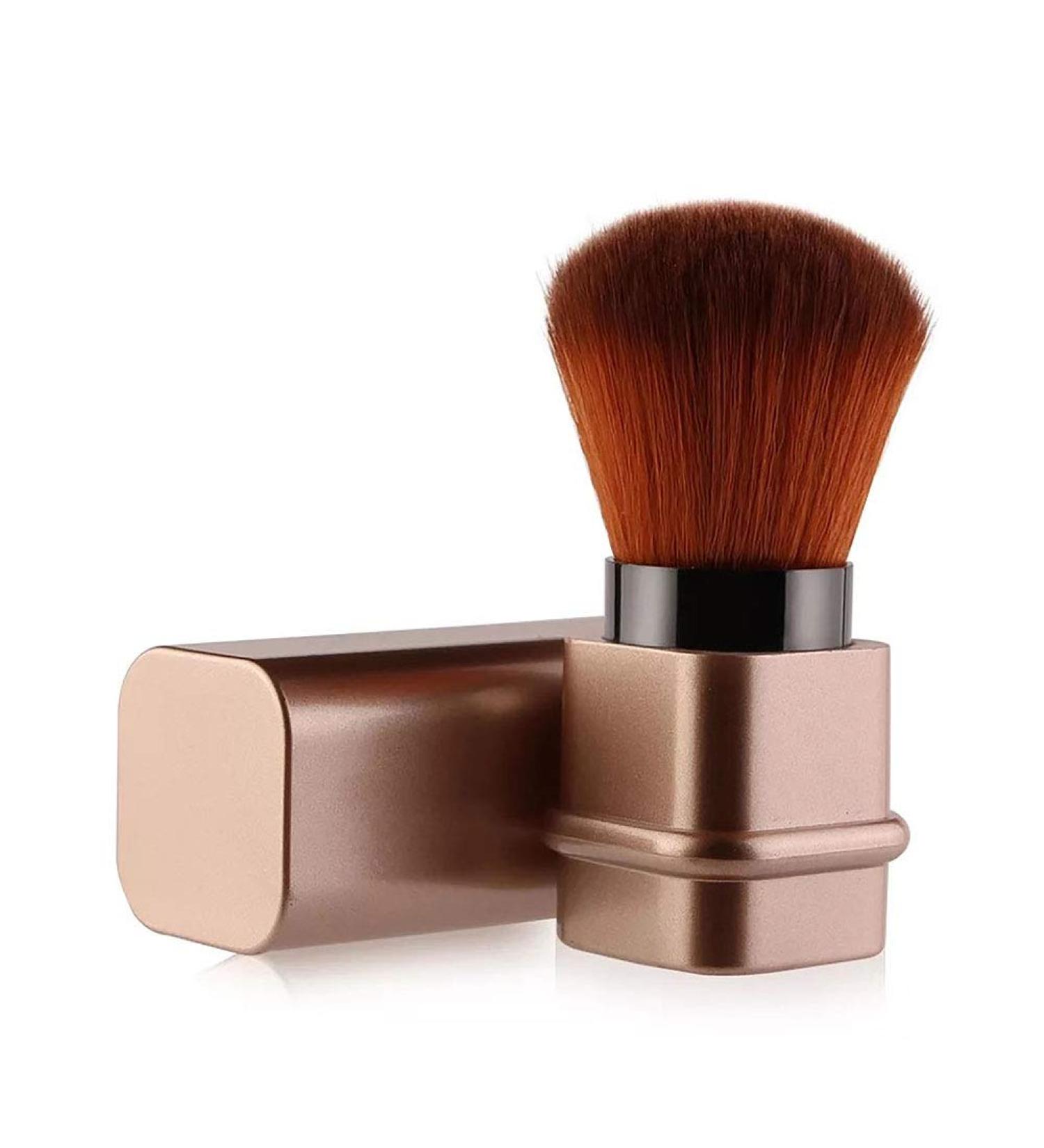 Portable Retractable Kabuki Makeup Powder Brush - Ideal for Travel Foundation & Rouge - Essential Cosmetic Tool - Buy Online on GoSupps.com