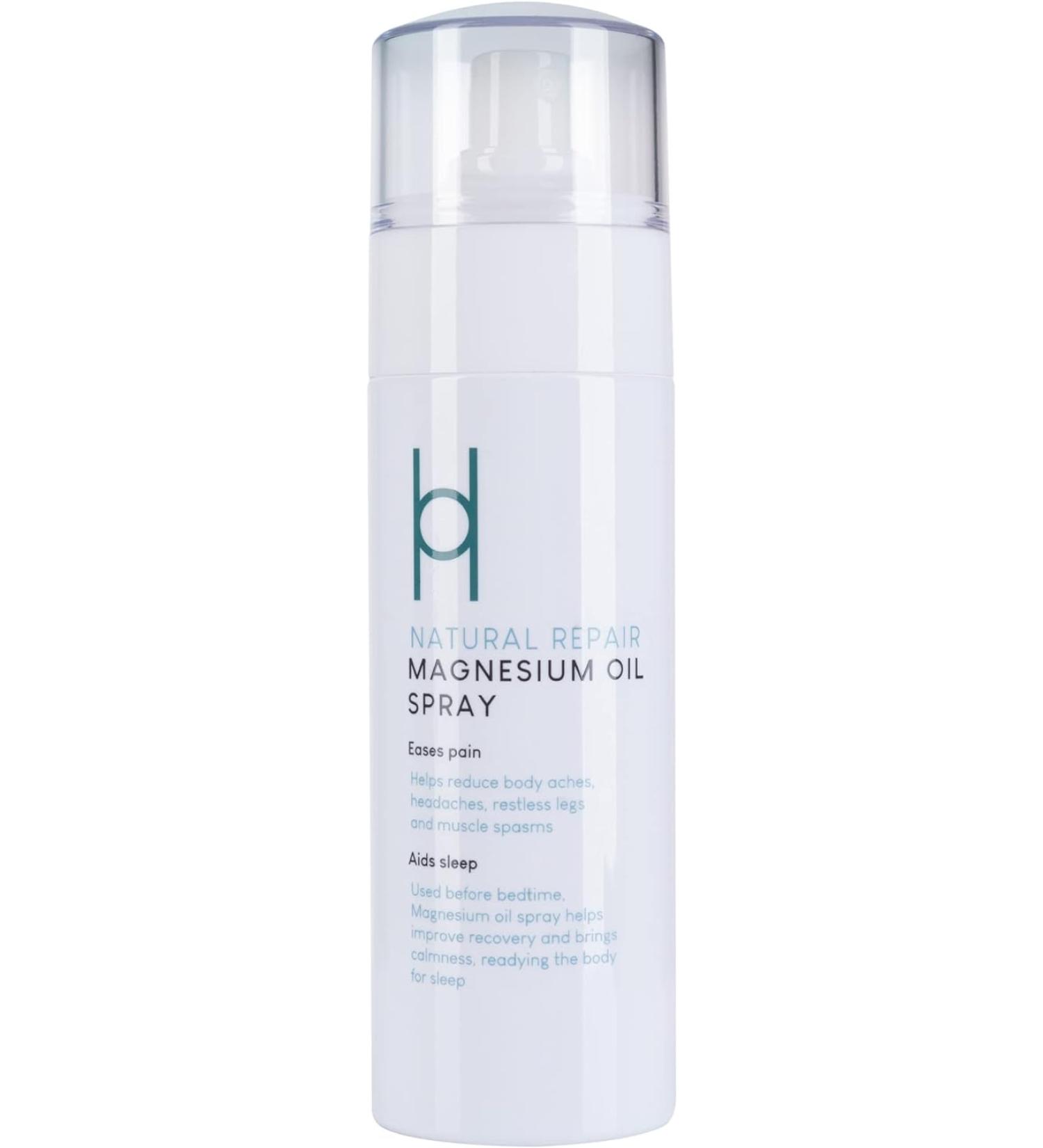 Harrogate Organics Natural Repair Magnesium Spray 150ml - Ultra Pure for Sleep, Muscle Repair, Restless Legs & Menopause Relief - Buy Online on GoSupps.com