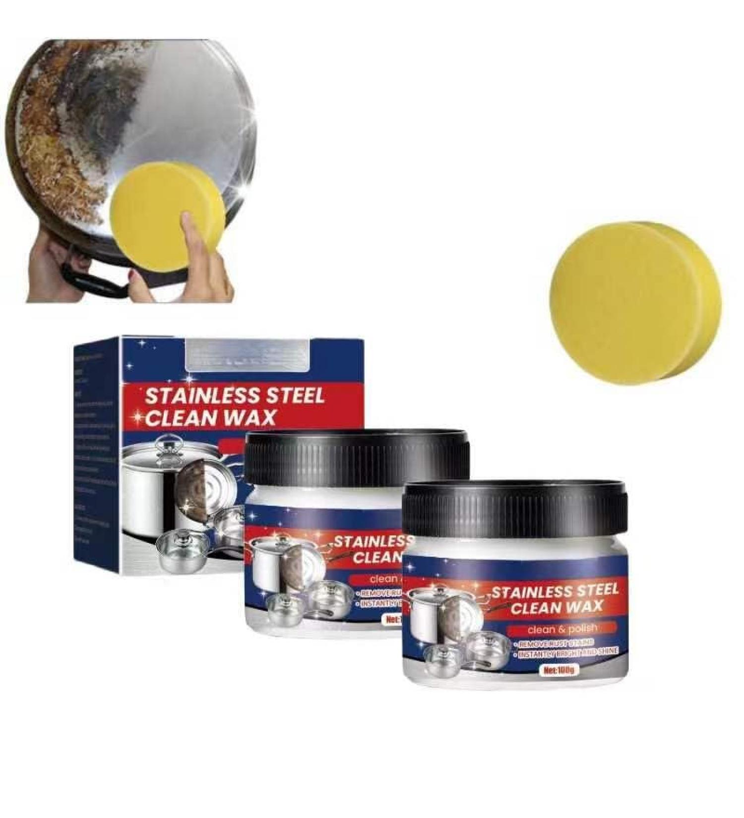 Magical Stainless Steel Cleaning Paste Magical Nano-Technology Stainless Steel Cleaning Paste Power Paste Cleaner (Color : 2count) - Buy Online on GoSupps.com