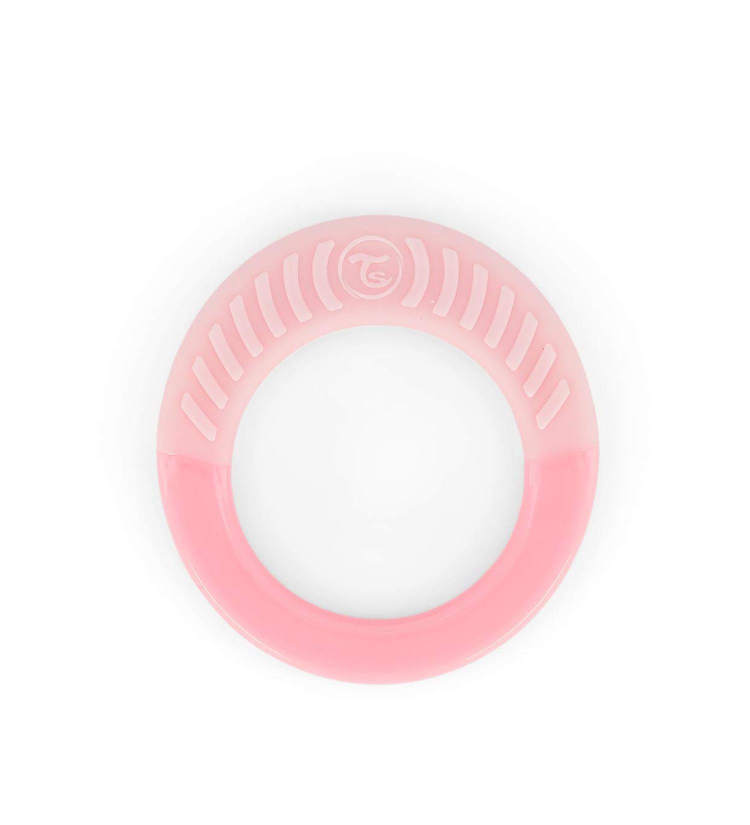 TWISTSHAKE Teething Ring for Baby - BPA Free Pastel Light Pink Suitable from 1 Month | Shop Internationally - Buy Online on GoSupps.com