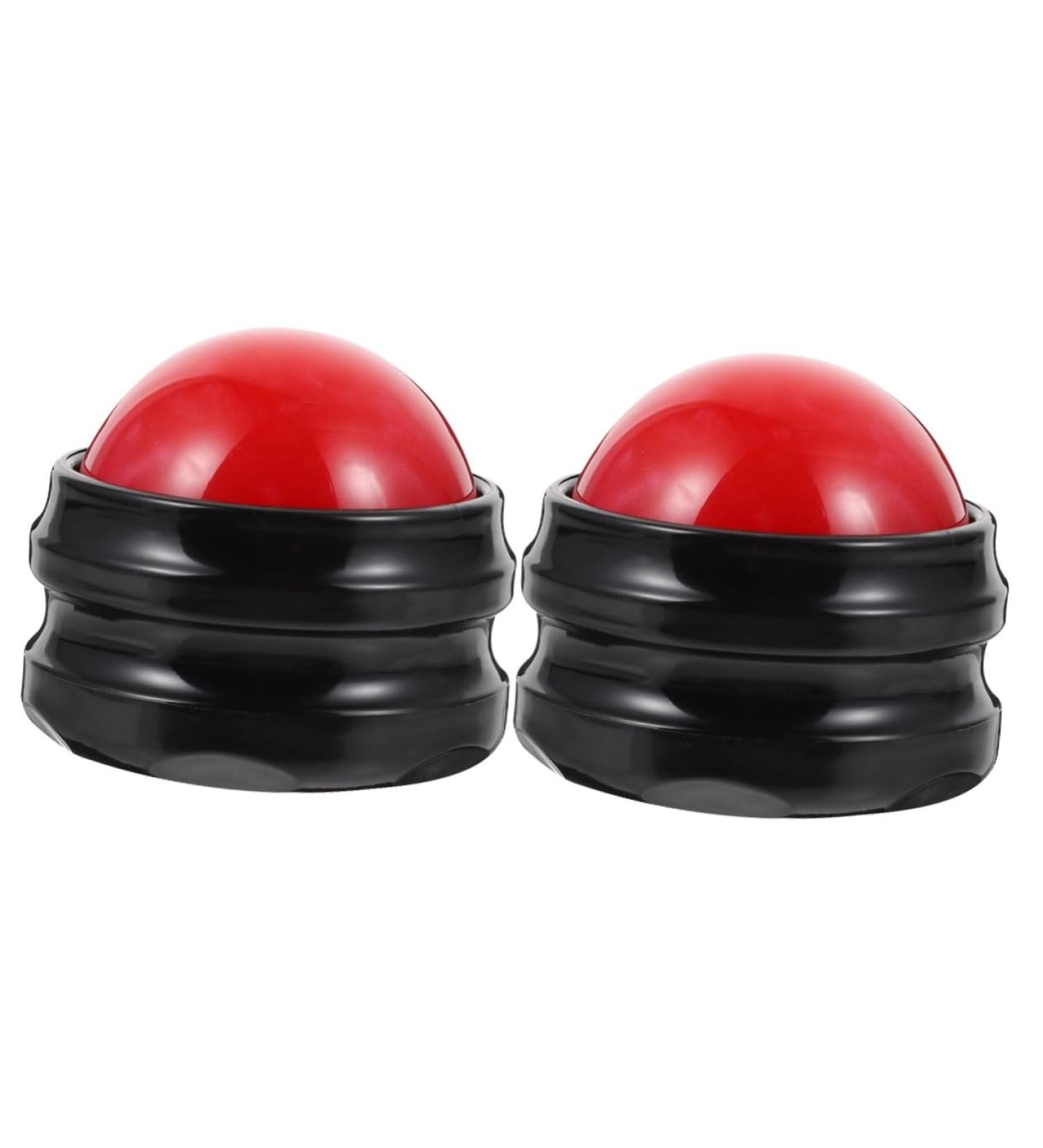 FOMIYES 2 STK Massage Globe & Face Roller | Self-Massage Gear | Hand-held Training & Yoga Ball | International Shipping Available - Buy Online on GoSupps.com