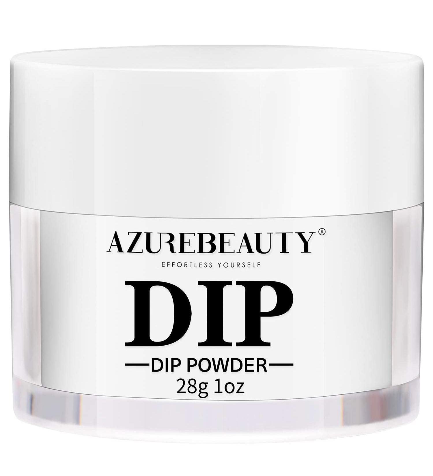 AZUREBEAUTY Clear Dip Powder Nail 1 Oz/28g | Transparent Dipping Powder for French Manicure | Acrylic Nail Art Kit | No Need for Lamp | Beginner DIY Salon Quality - Buy Online on GoSupps.com