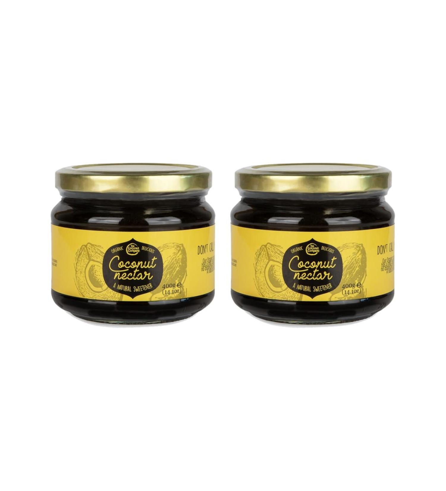 Organic Coconut Nectar 400g x 2 - Vegan Sweetener | Low Fructose, Low GI, Plant-Based Syrup - Buy Online on GoSupps.com