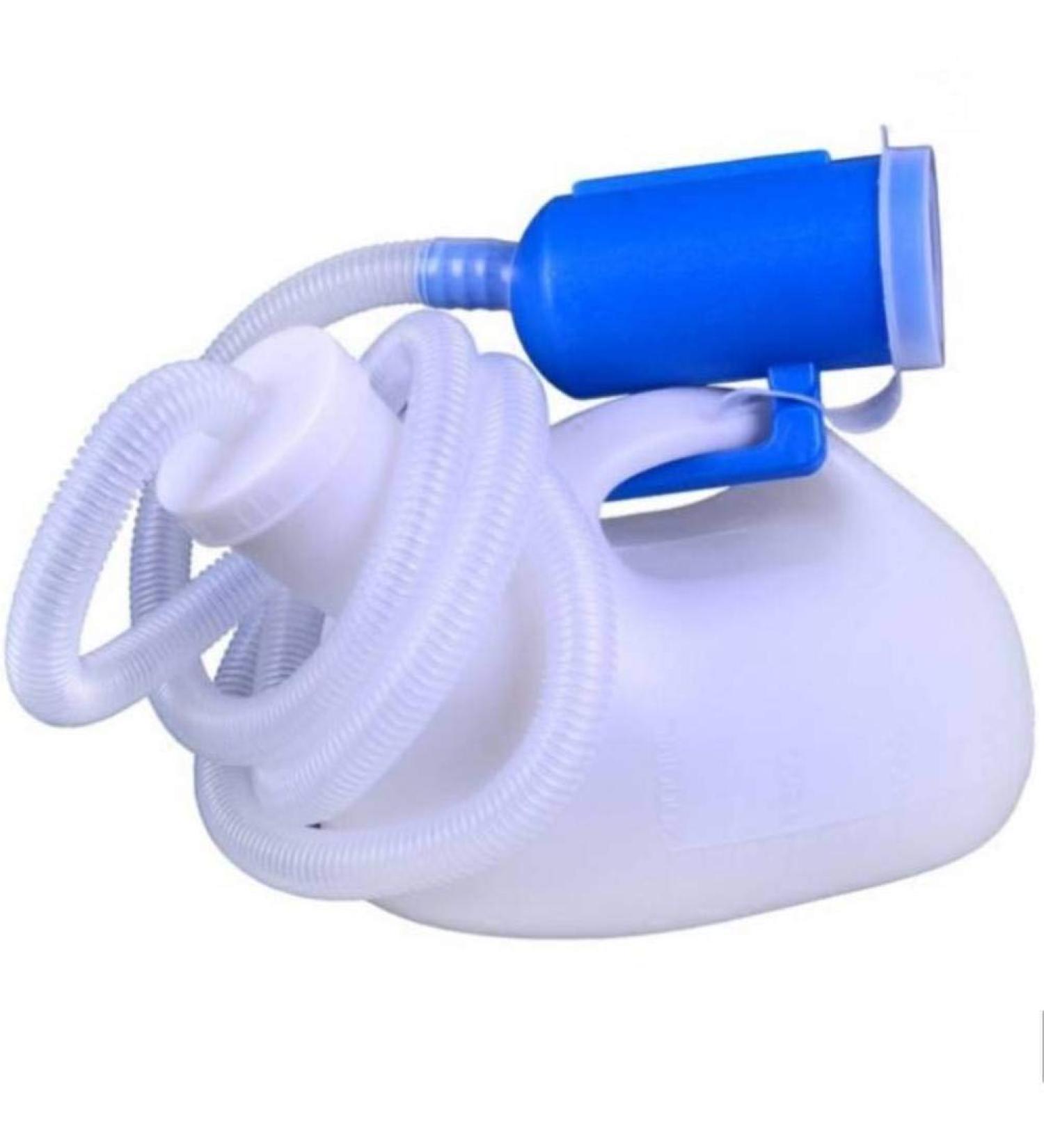 2000ml Portable Men's Urine Bottle with Spill-Proof Urinal System and 51 Long Tube - Buy Online on GoSupps.com