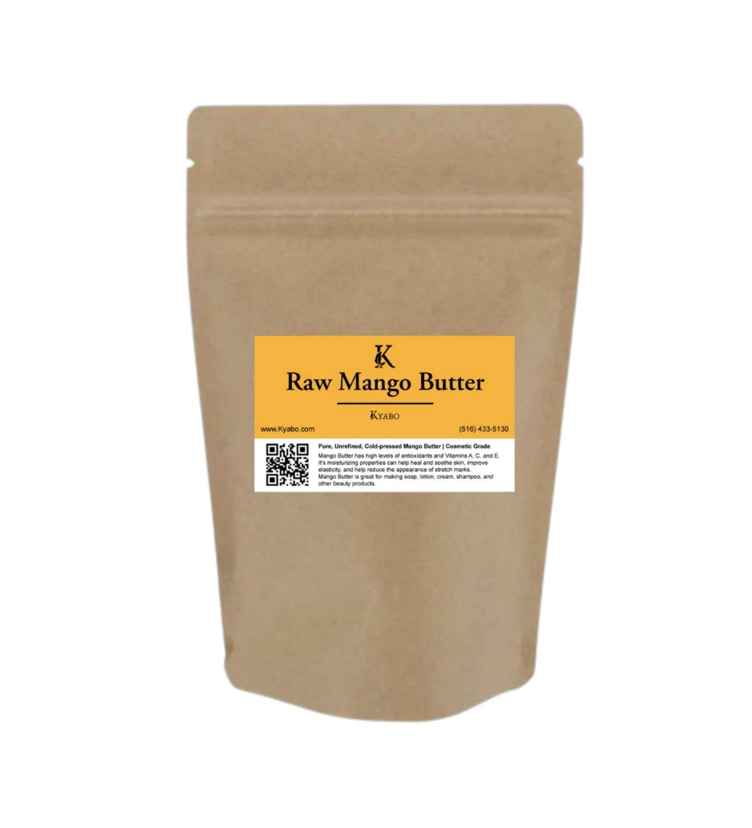 Kyabo 3Lbs Mango Butter - Premium Organic Unrefined Raw Virgin Cold Press Grade A - 100% Pure Non GMO Natural Moisturizer for Skin and Body Care - Perfect for DIY Body Butters, Soap Making, Lotions, and Creams - Buy Online on GoSupps.com