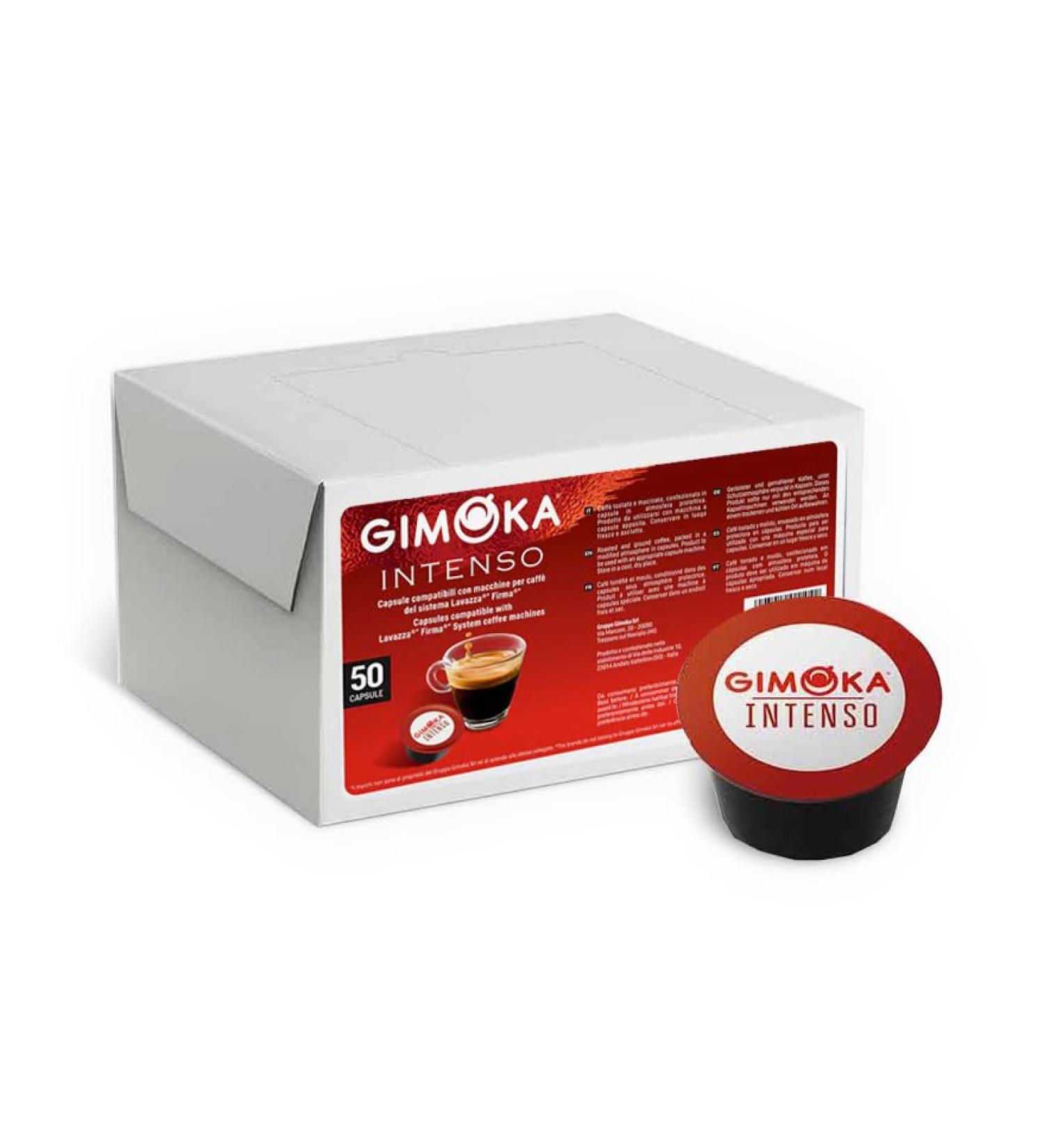 Gimoka Intenso Blend Intensity 12/13 - 50 Capsules - Compatible with Lavazza* Firma* brand coffee machines - Made in Italy - Buy Online on GoSupps.com