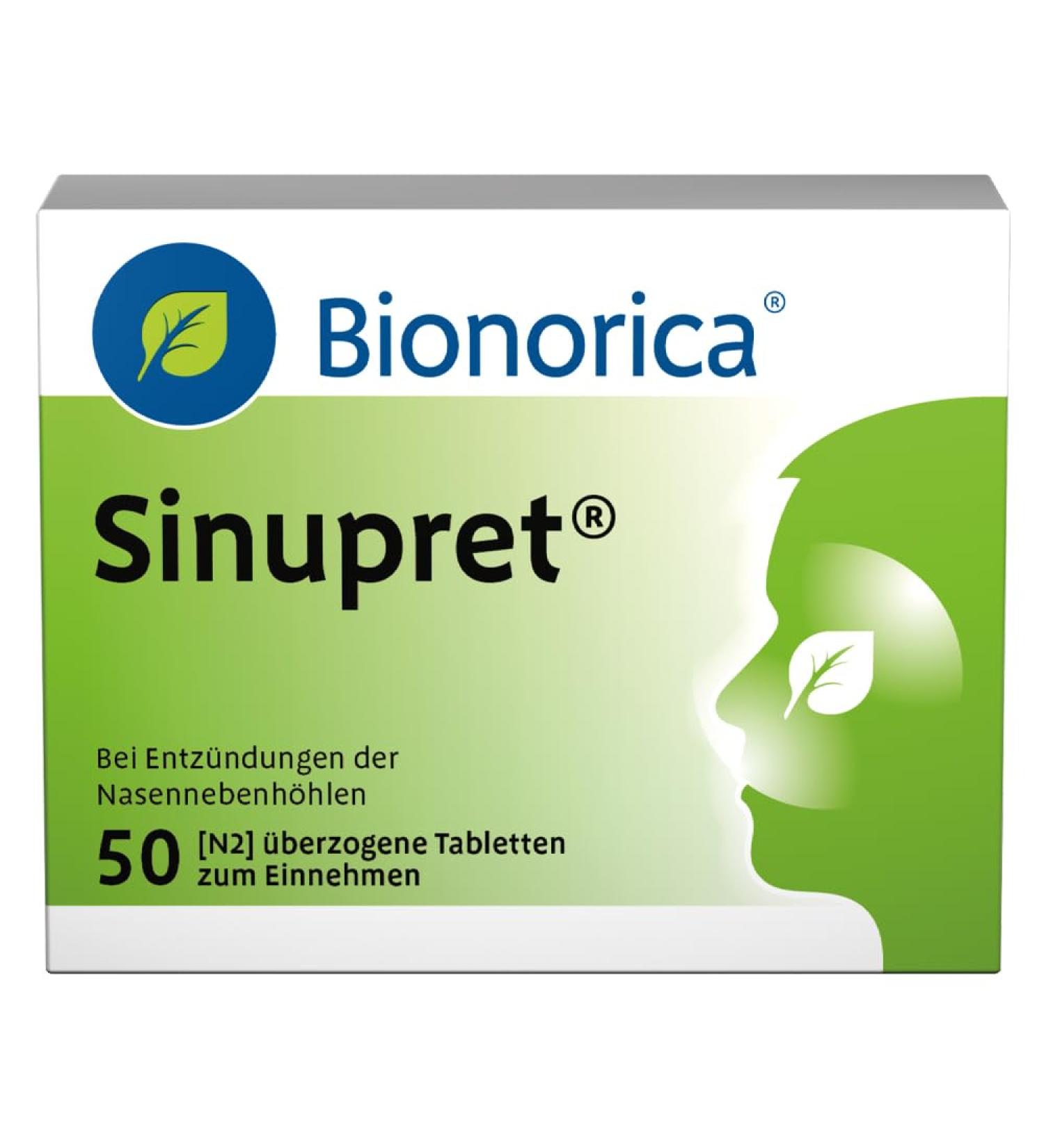 Stop Sinusitis in Time! Sinupret Bionoric SINUS Tablets Congestion 50 Tablets