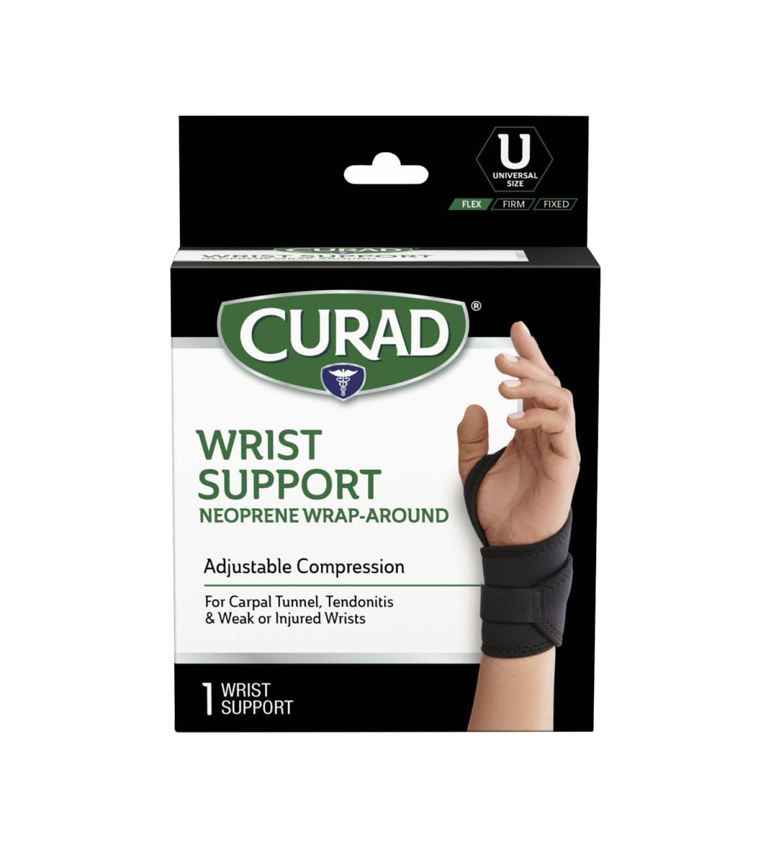 CURAD Performance Series IRONMAN Wraparound Wrist Support with Microban - Elite Comfort and Durability for Pain Relief - Shop Internationally - Buy Online on GoSupps.com