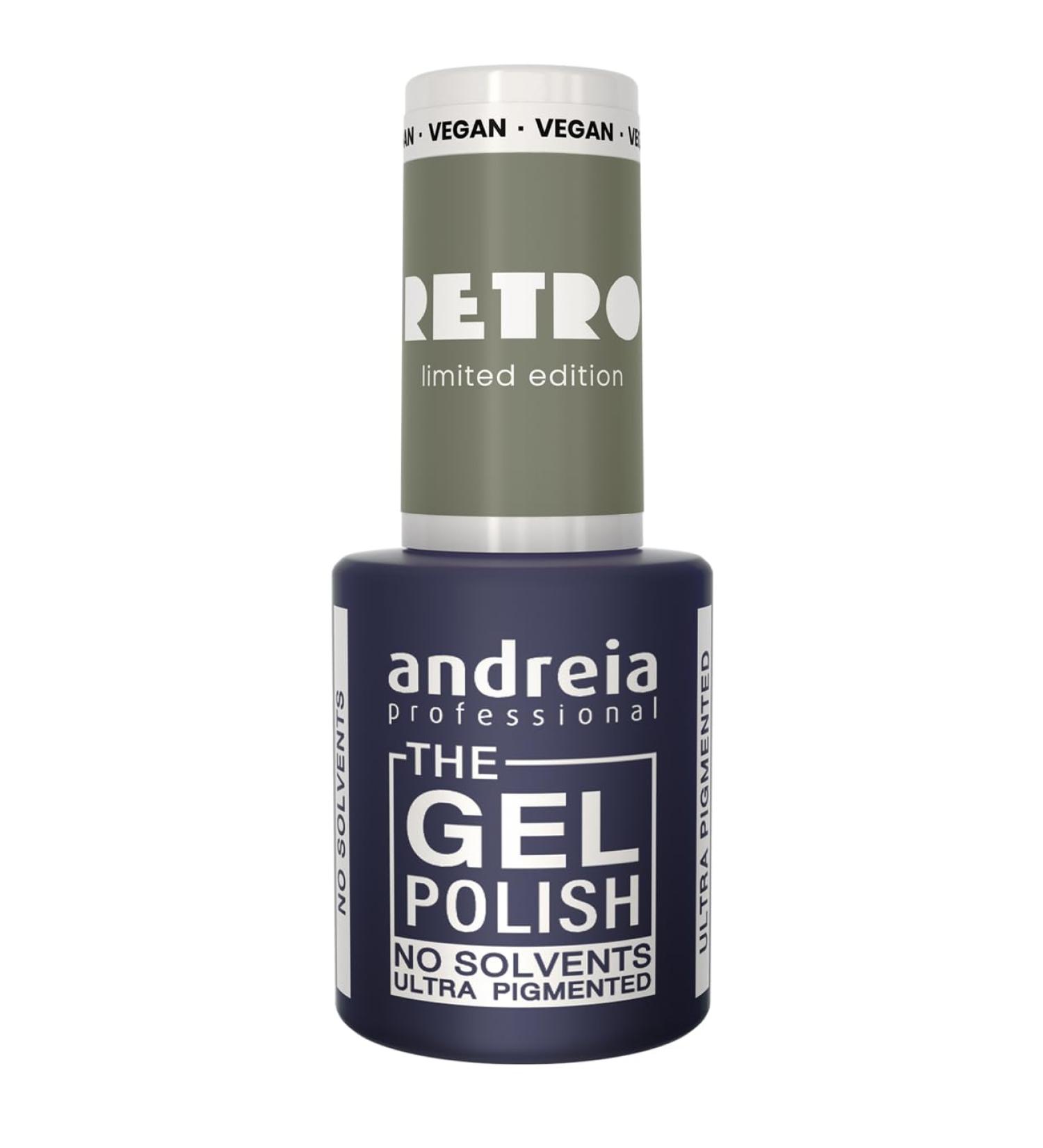 Andreia Professional The Gel Polish Solventfree Gel RETRO Limited Collection Color RT5 Subtle Light Grayish Green RT5 Subtle Light Grayish Green - Buy Online on GoSupps.com