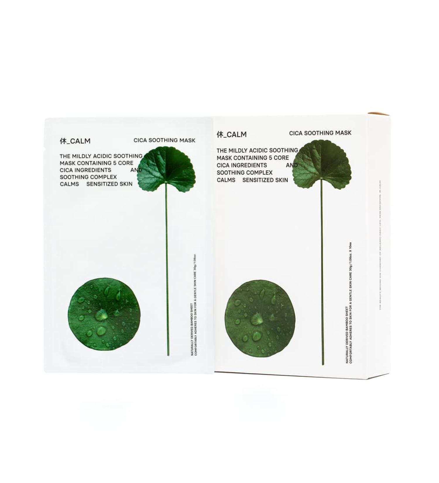 Shop Cica Soothing Mask Set | 10EA Facial Sheet Masks for Glowing Skin - Fast International Shipping - Buy Online on GoSupps.com