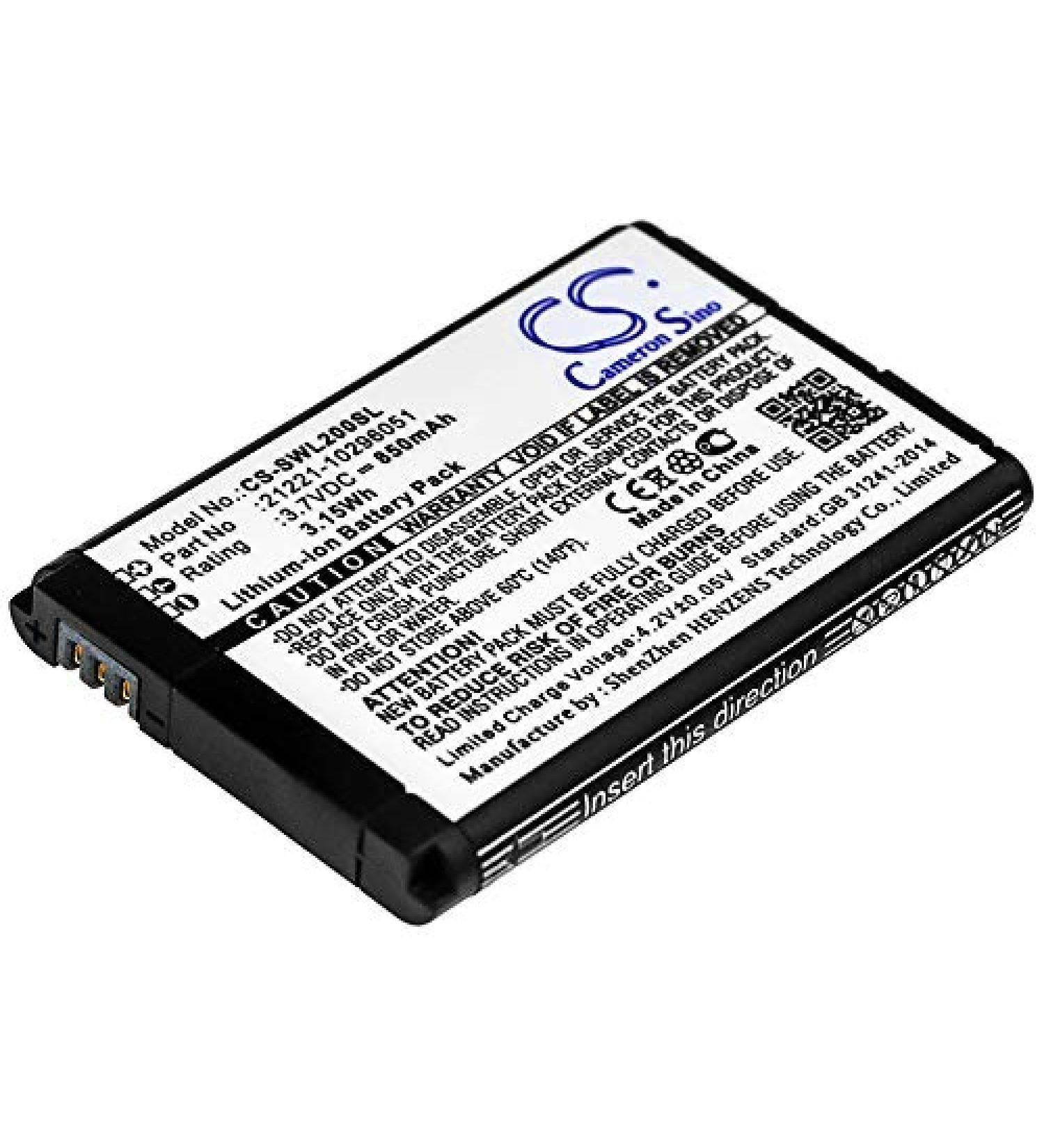 Buy 850mAh Battery Replacement for Siemens Rexton WL200AP 21221-10296051 (3.7V) - International Shipping Available - Buy Online on GoSupps.com