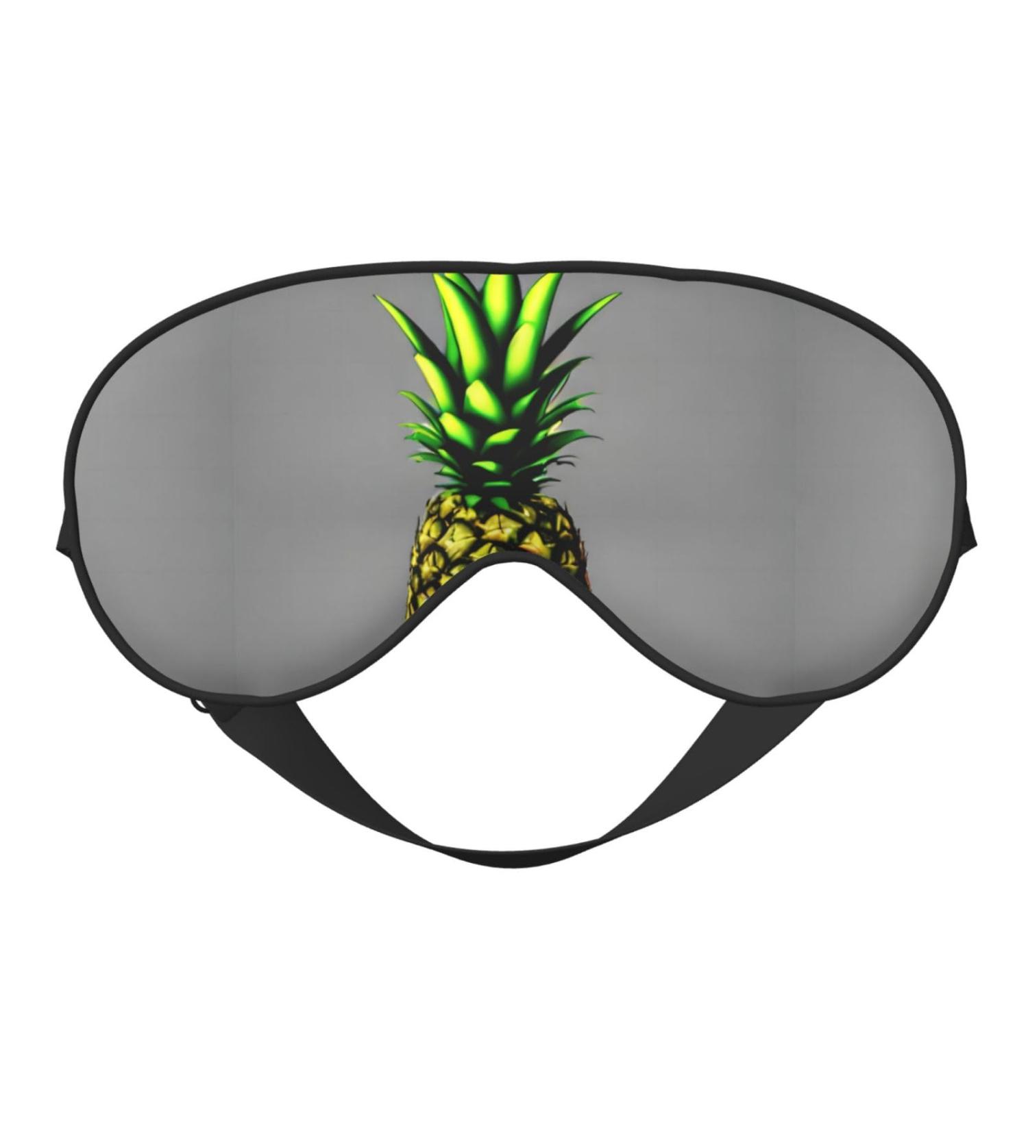 Cartoon Pineapple Sleep Mask - Unisex Adjustable Buckle Eye Mask for Travel Yoga & Home Naps - Buy Online on GoSupps.com
