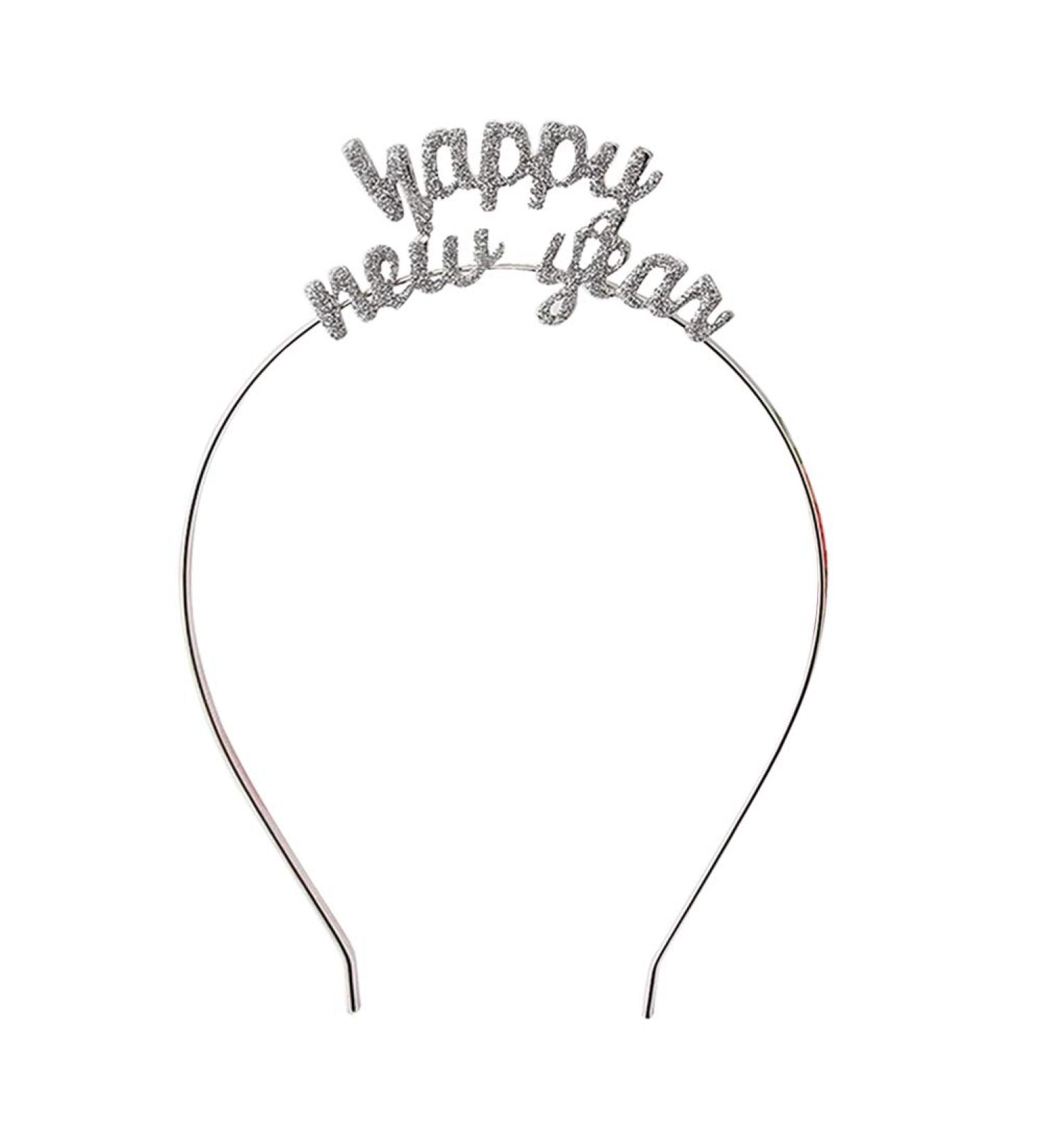 Shop Lurrose Happy New Year Headband | Alloy Hair Hoop for Women | Party & Festival Accessory - Buy Online on GoSupps.com