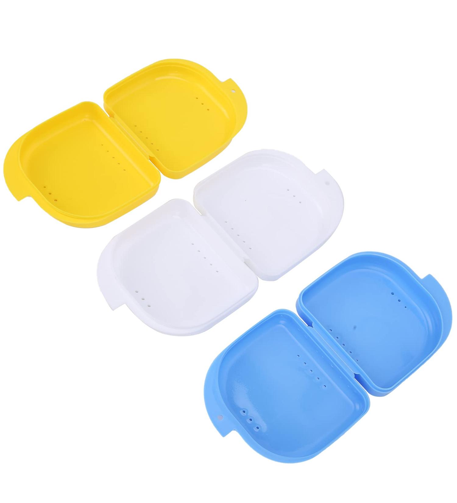 Buy Practical 3-Color Denture Box Container | Durable & Stylish Travel Case for Home Use | International Shipping Available - Buy Online on GoSupps.com