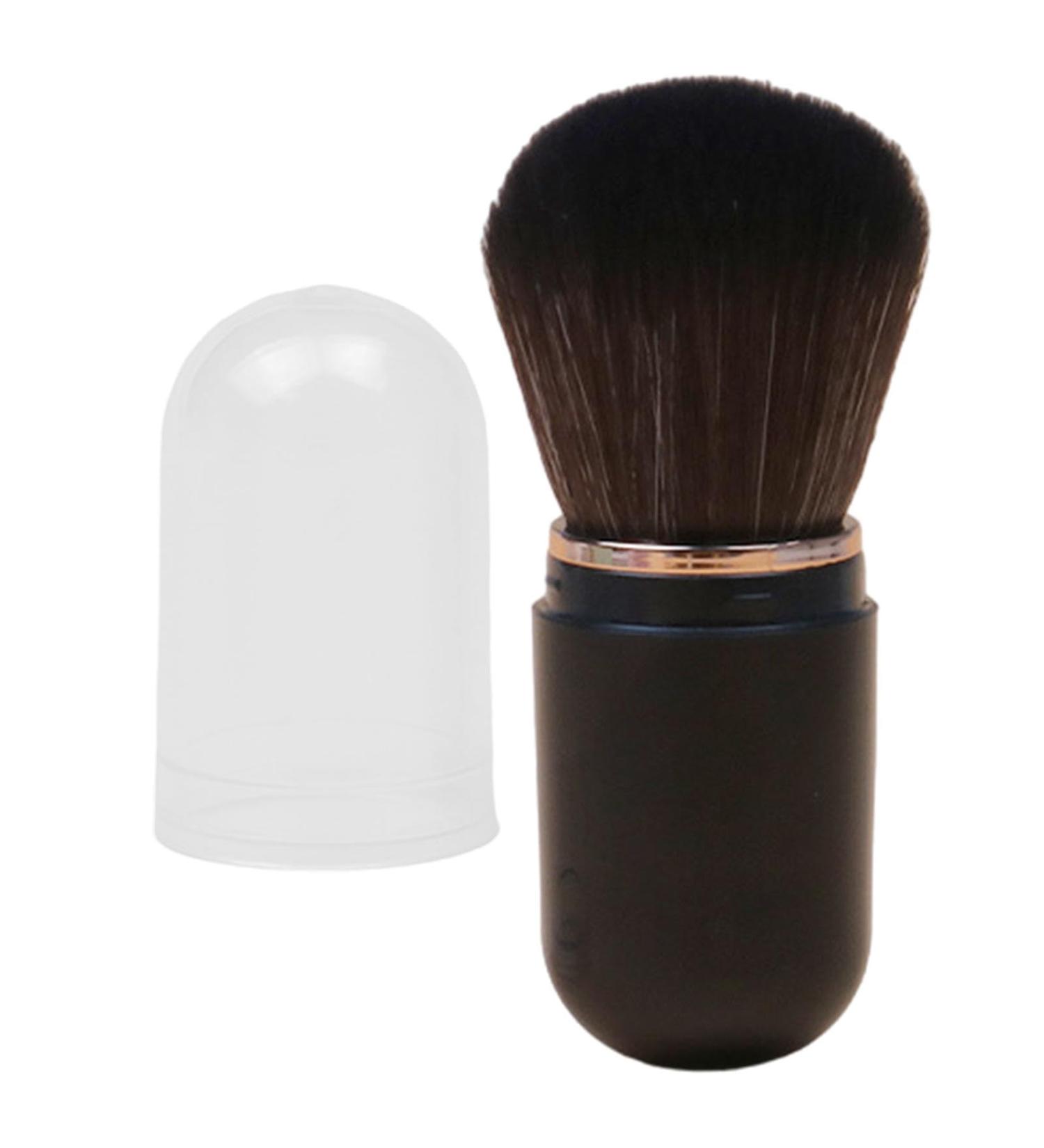 Retractable Blush Brush Retractable Powder Brush Travel Blush Brush Portable Foundation Brush Portable Face Blush Brush with Make Up Tool Black - Buy Online on GoSupps.com