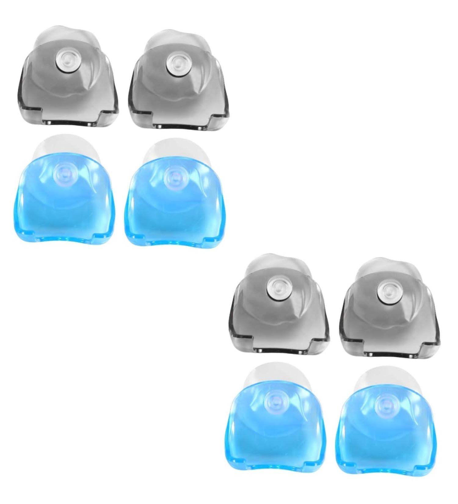 Osaladi 8-Piece Razor Holder Set - Wall Organizer Hooks for Clothes & Bathroom - Blue/Gray - Durable Plastic Rack - Perfect for Efficient Storage - Buy Online on GoSupps.com